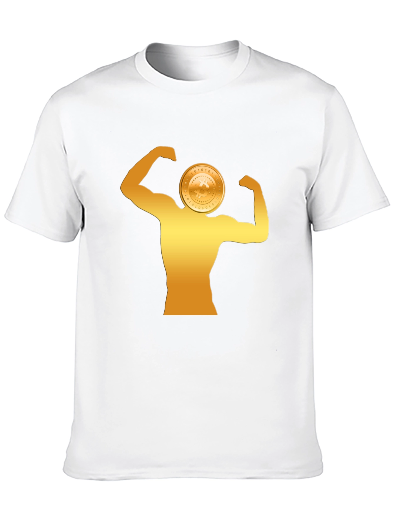Crypto Muscle Tee - Bitcoin Bodybuilder