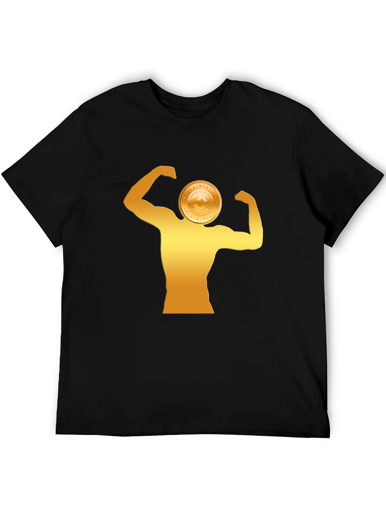 Crypto Muscle Tee - Bitcoin Bodybuilder