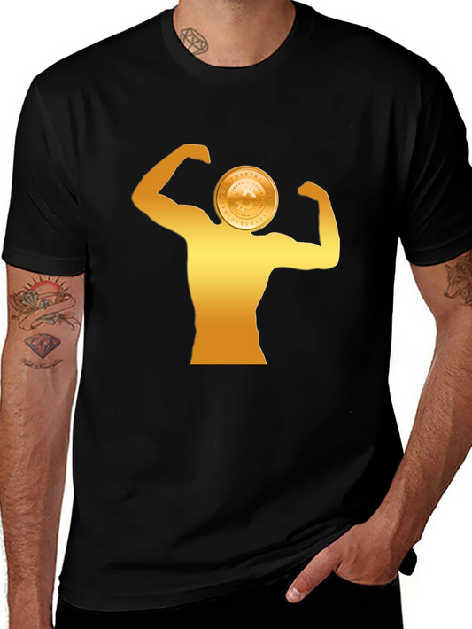 Crypto Muscle Tee - Bitcoin Bodybuilder