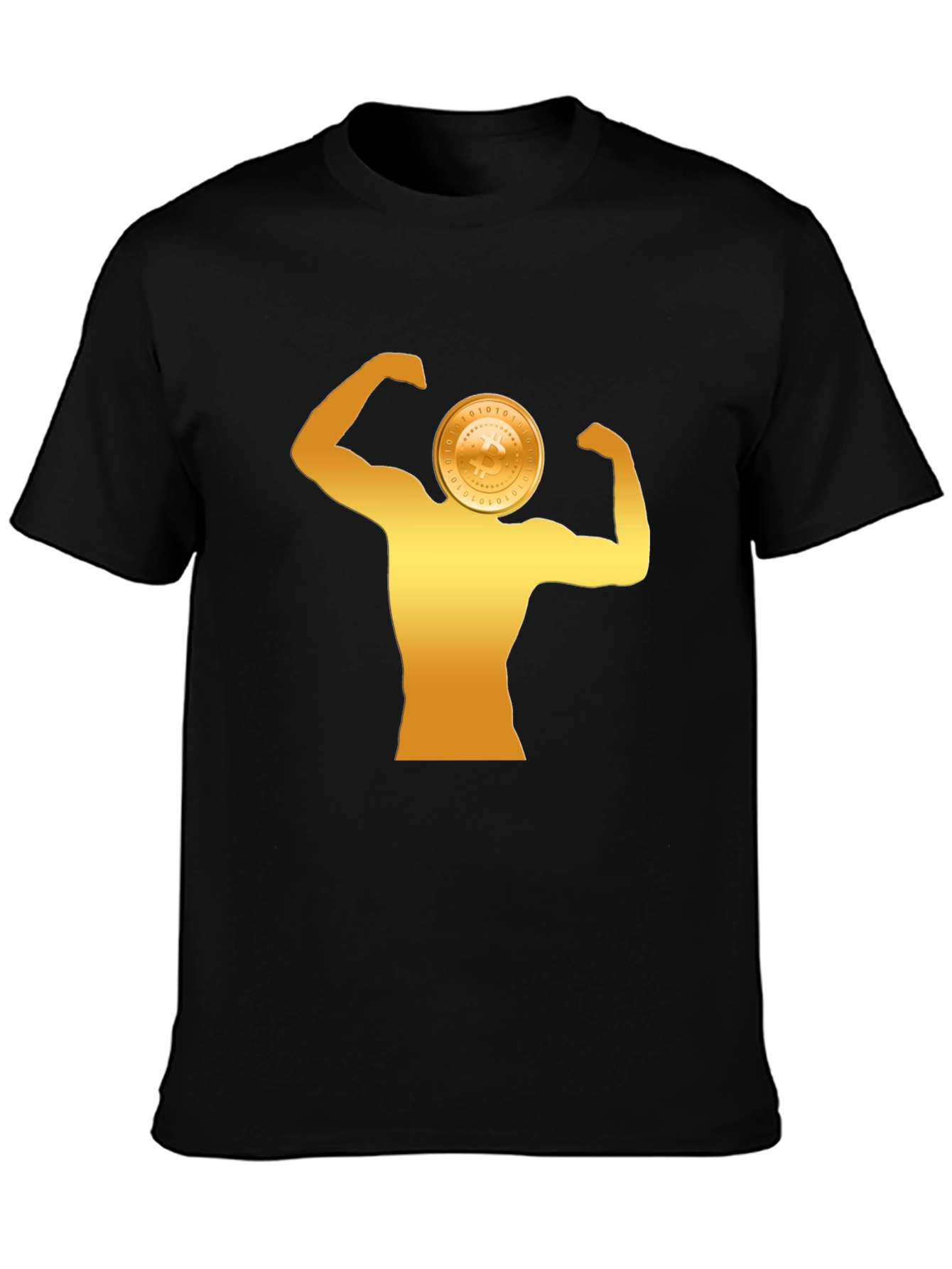 Crypto Muscle Tee - Bitcoin Bodybuilder