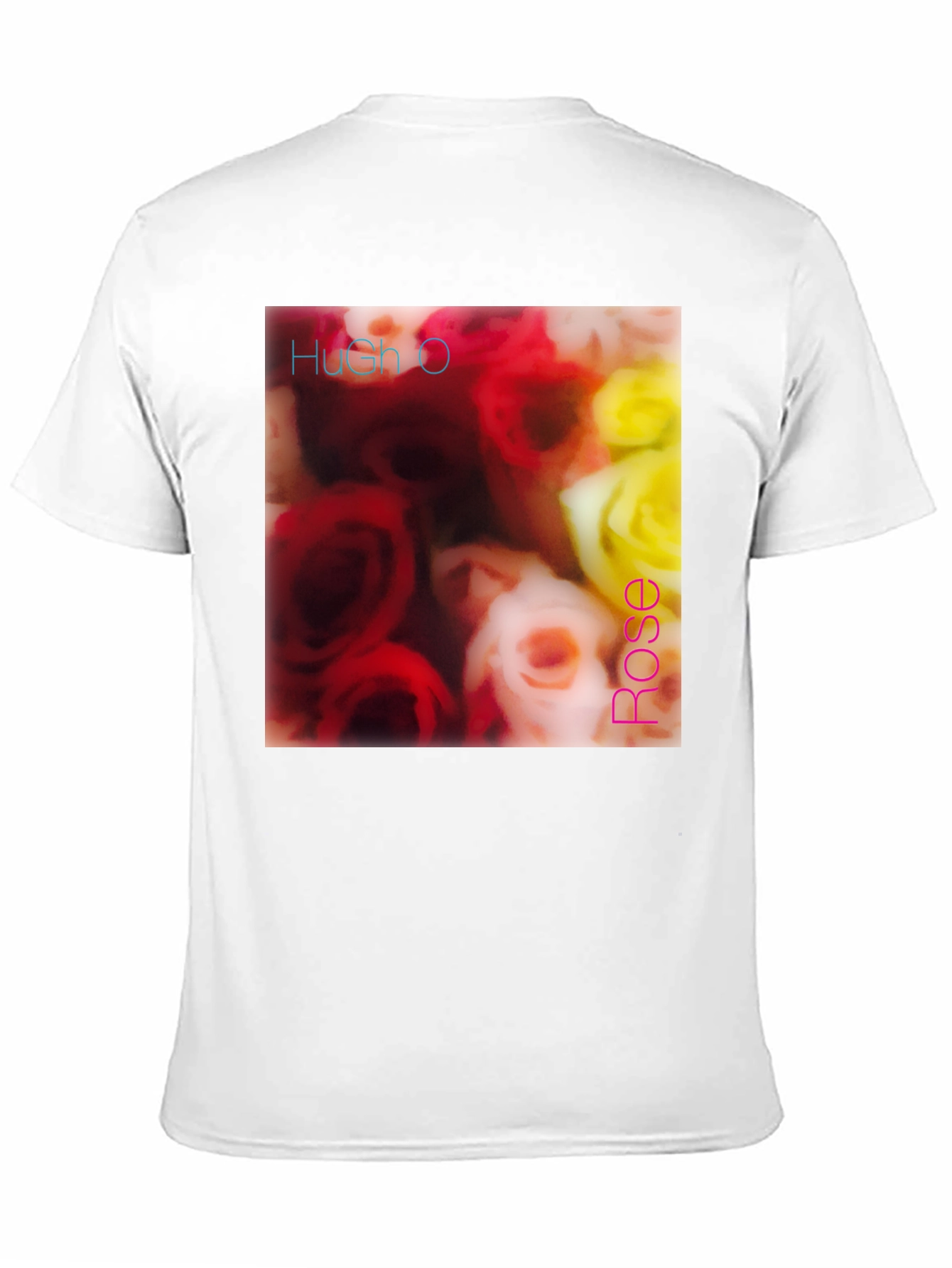 Hush O Rose T-Shirt - Floral Design Tee