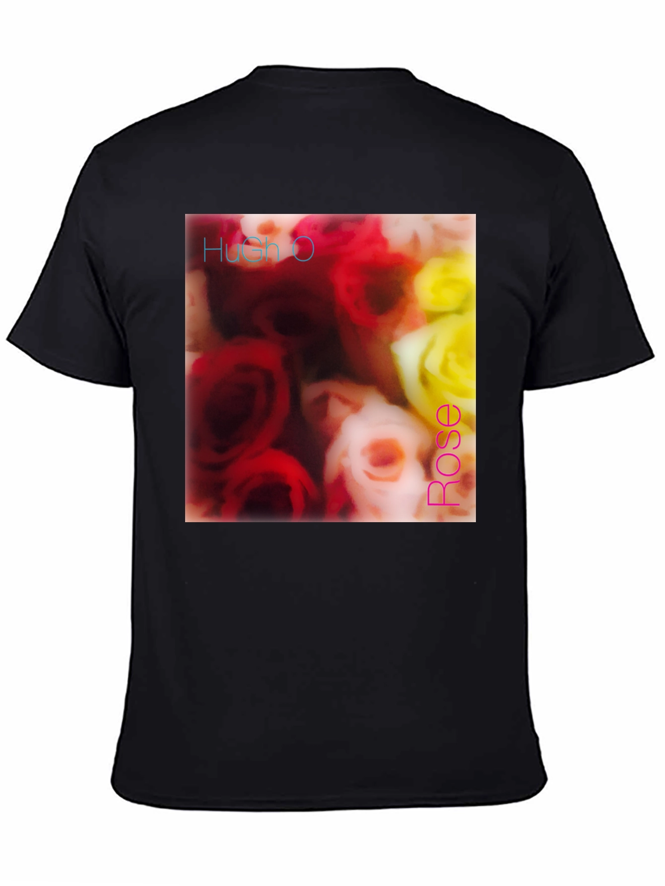 Hush O Rose T-Shirt - Floral Design Tee