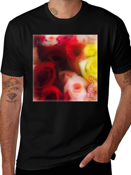 Hush O Rose T-Shirt - Floral Design Tee