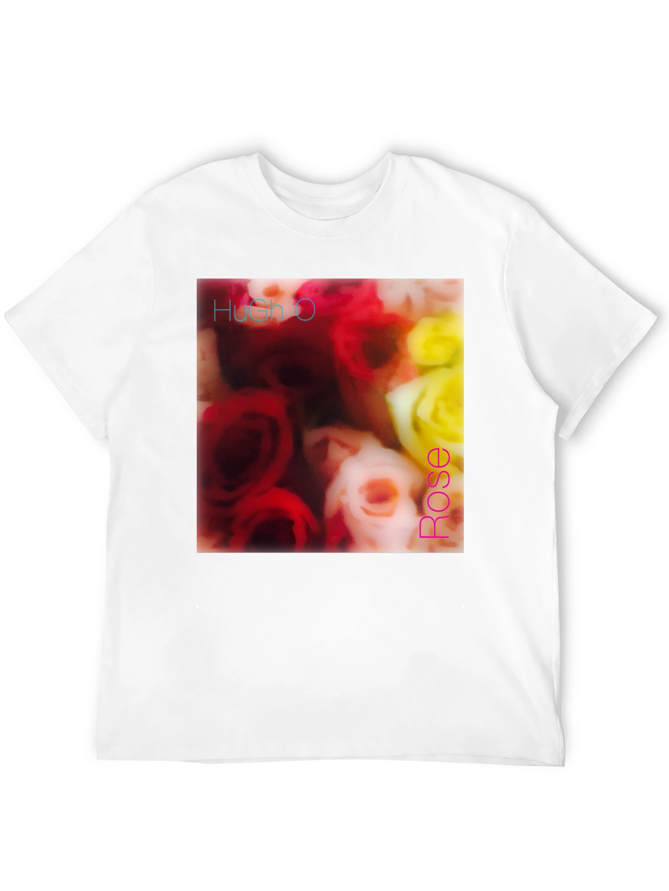 Hush O Rose T-Shirt - Floral Design Tee