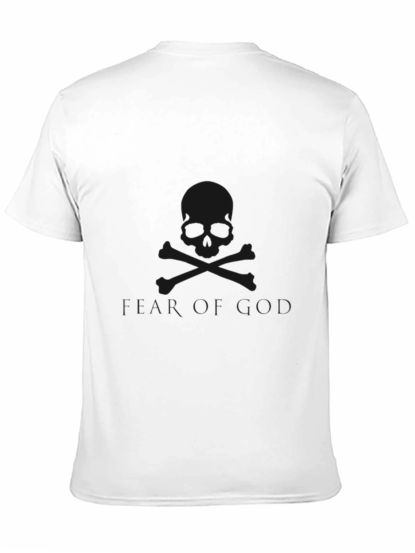 Skull Graphic Tee - Black Cotton Blend Casual T-Shirt
