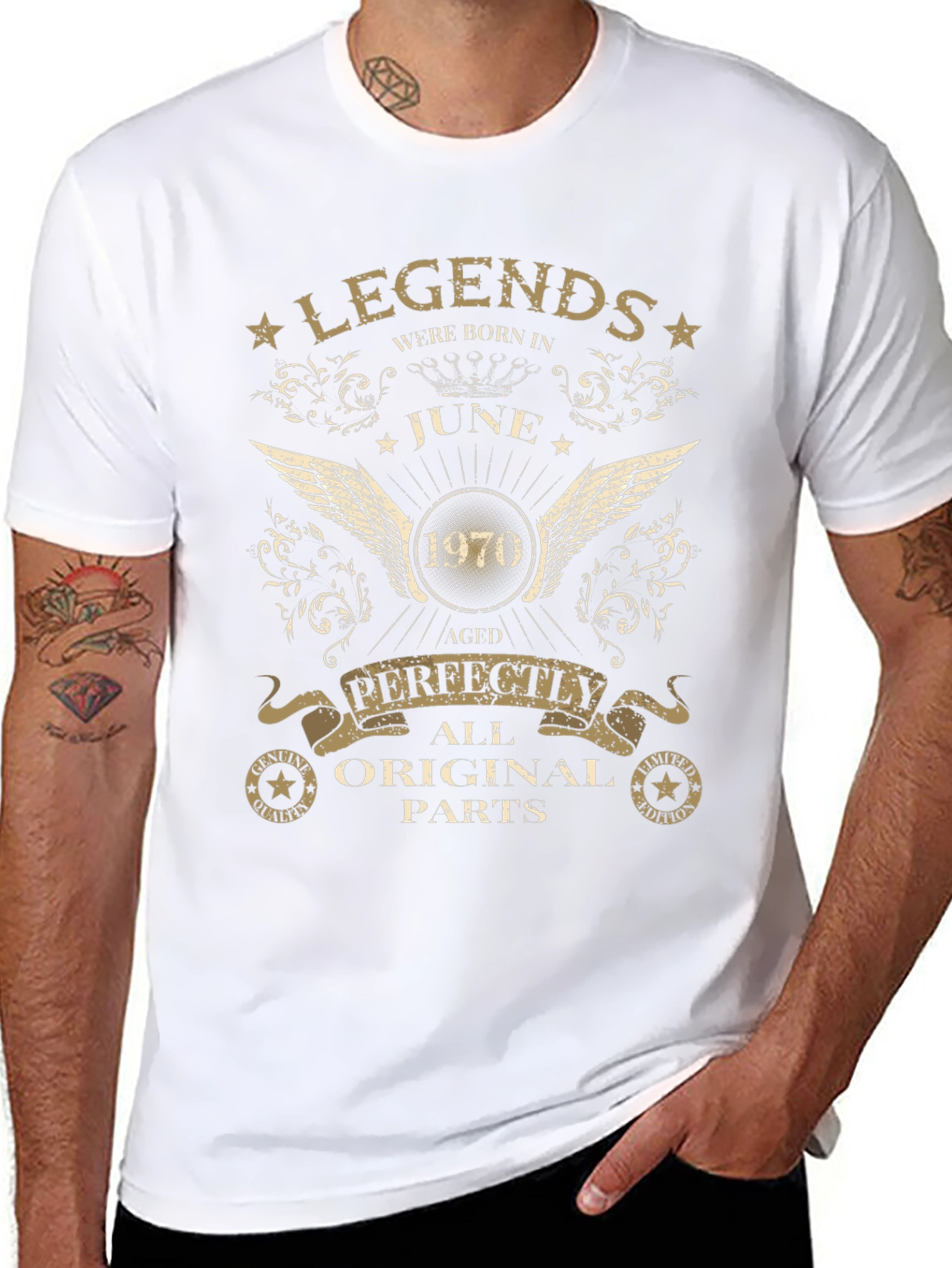 Legends Born in June 1970 Aged Perfectly T-Shirt
