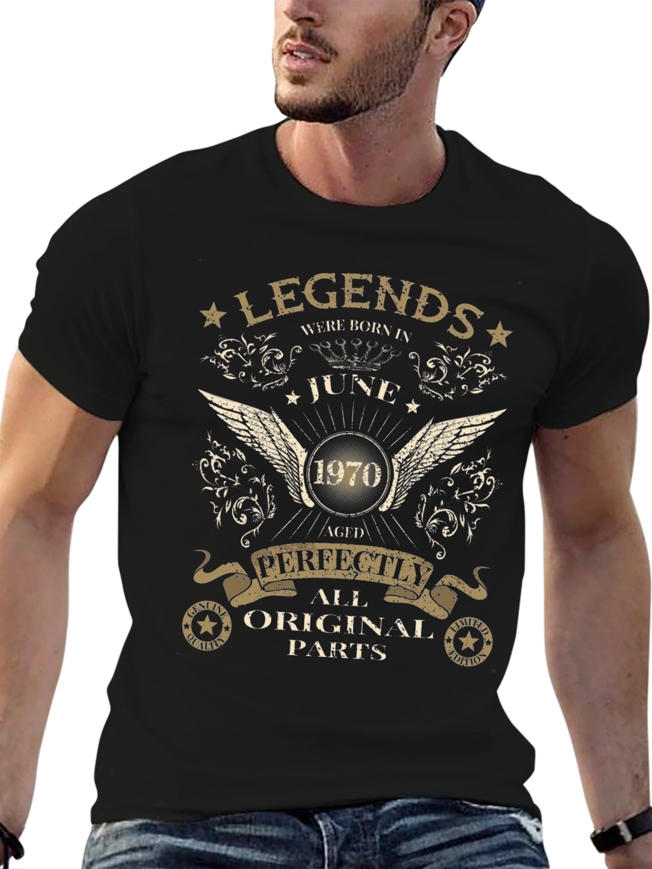 Legends Born in June 1970 Aged Perfectly T-Shirt