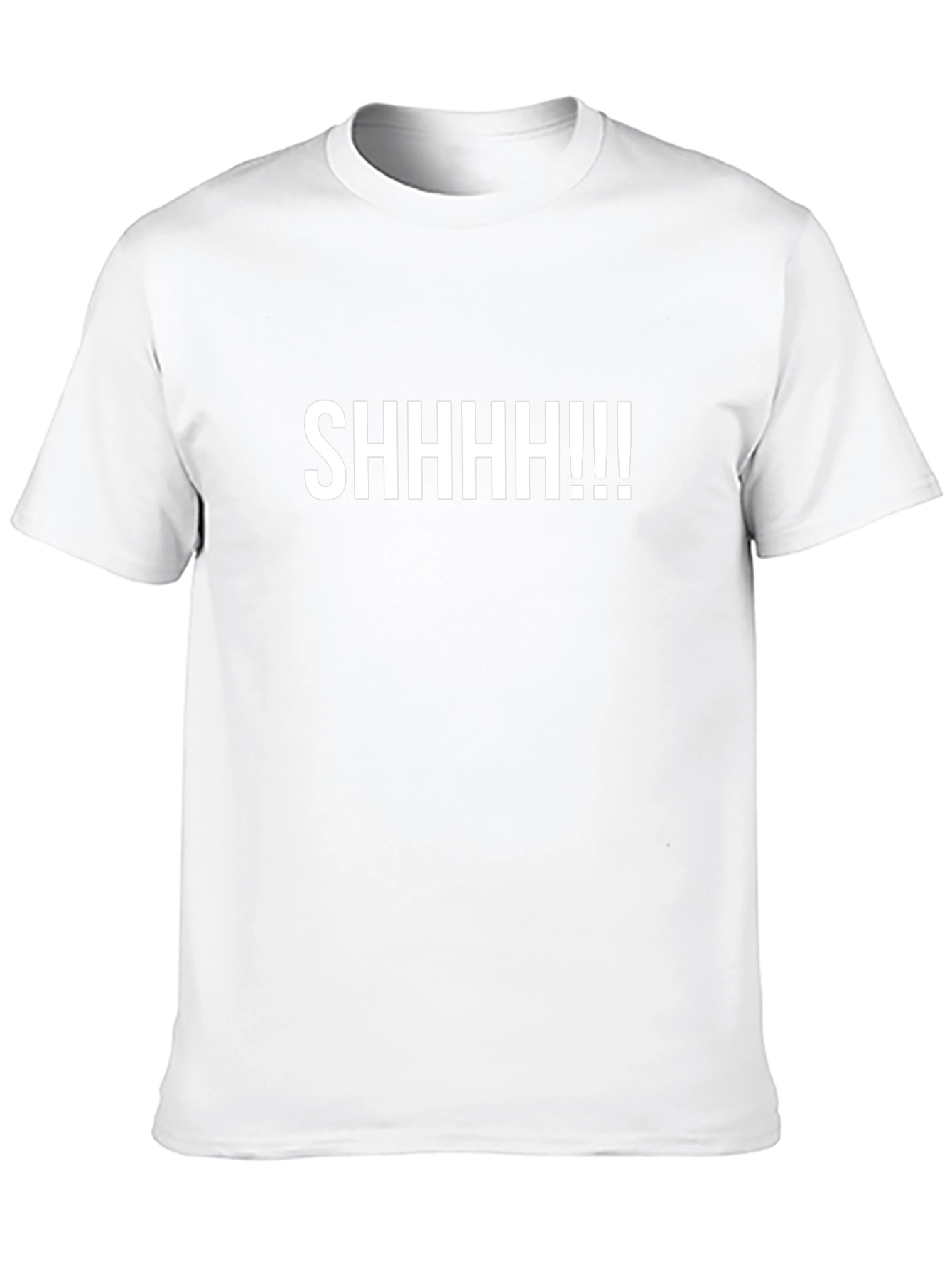 SHHHHH!!! Graphic Tee - Black Cotton T-Shirt