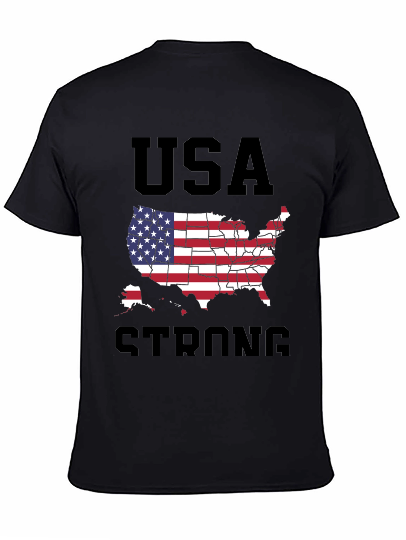USA Strong Graphic T-Shirt Patriotic Design