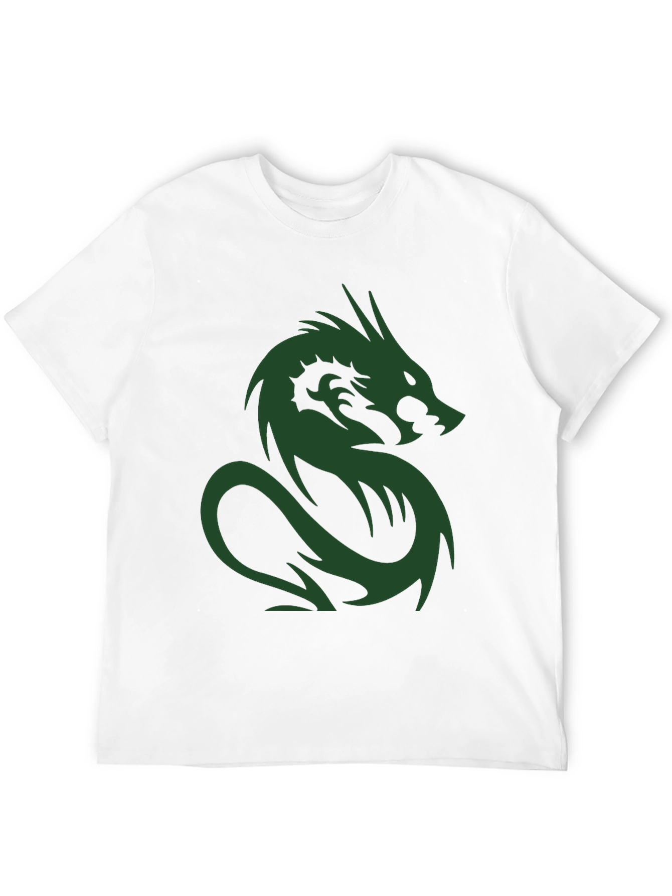 Dragon Graphic Print Crew Neck T-Shirt