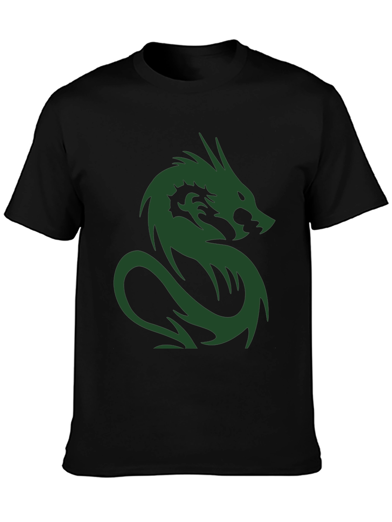Dragon Graphic Print Crew Neck T-Shirt