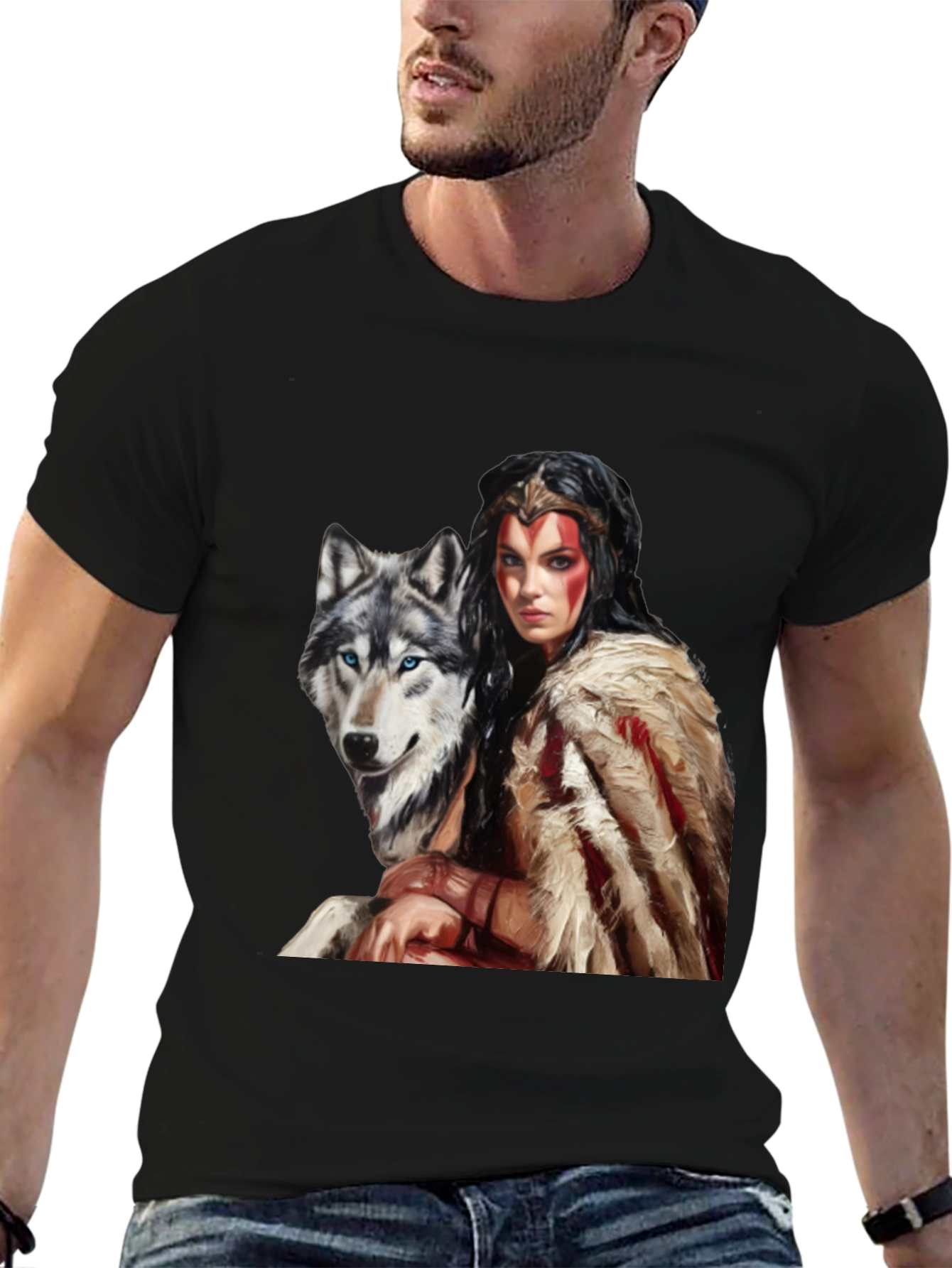 Wolf Warrior Graphic T-Shirt - Unisex