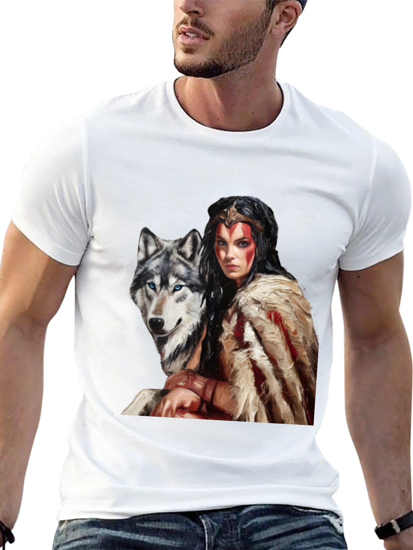 Wolf Warrior Graphic T-Shirt - Unisex