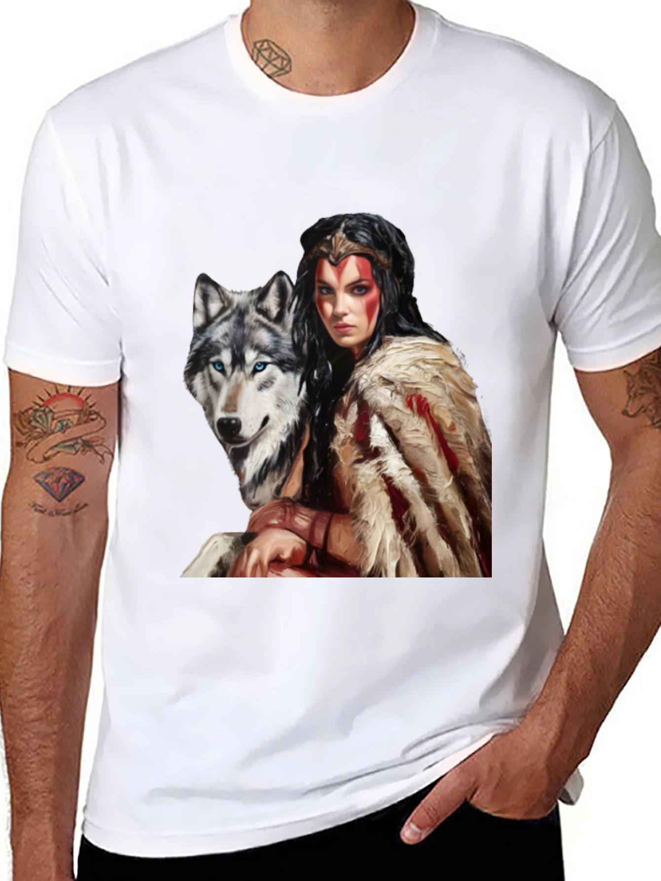 Wolf Warrior Graphic T-Shirt - Unisex