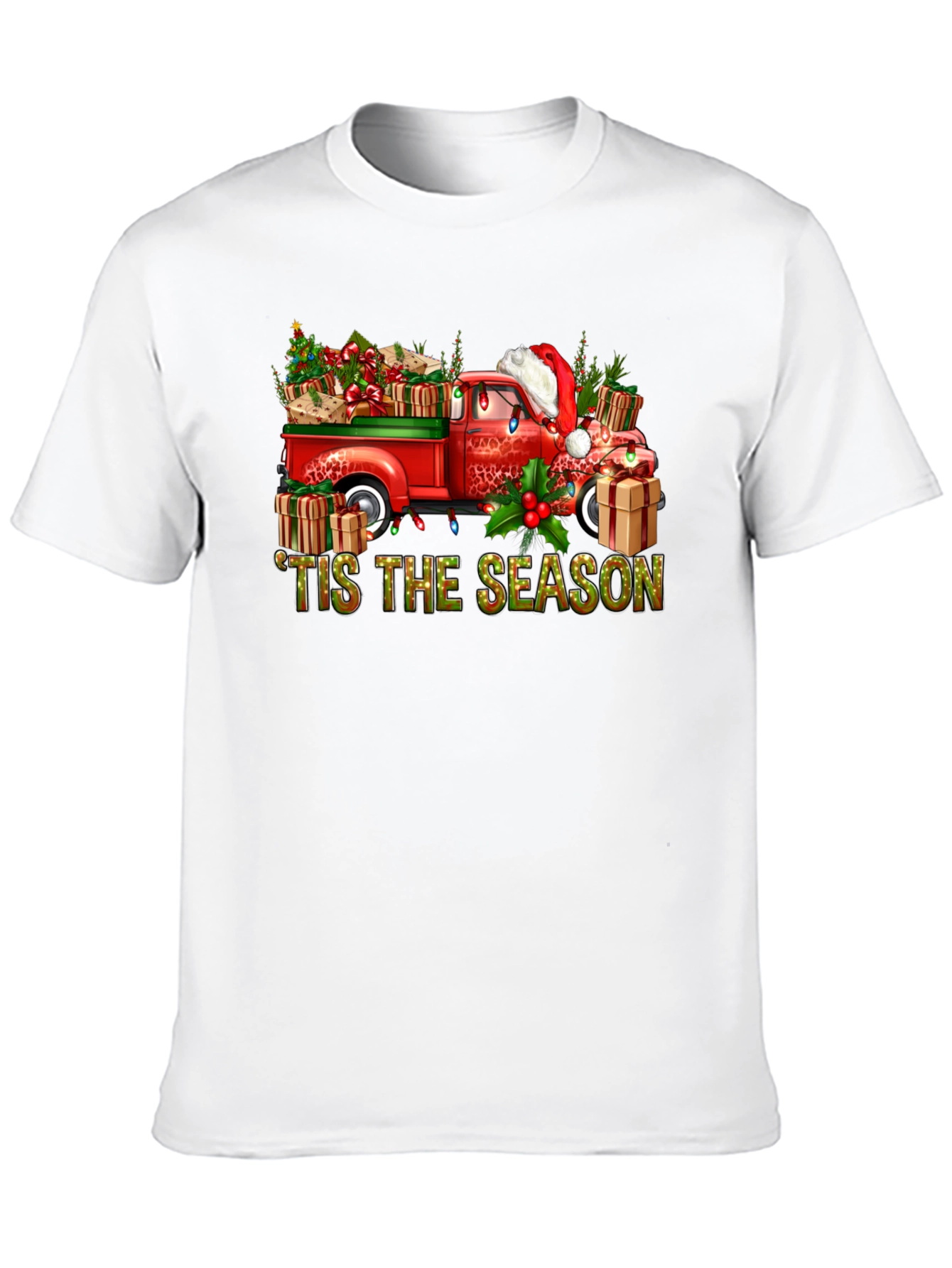 Tis the Season Christmas Truck Graphic Tee
