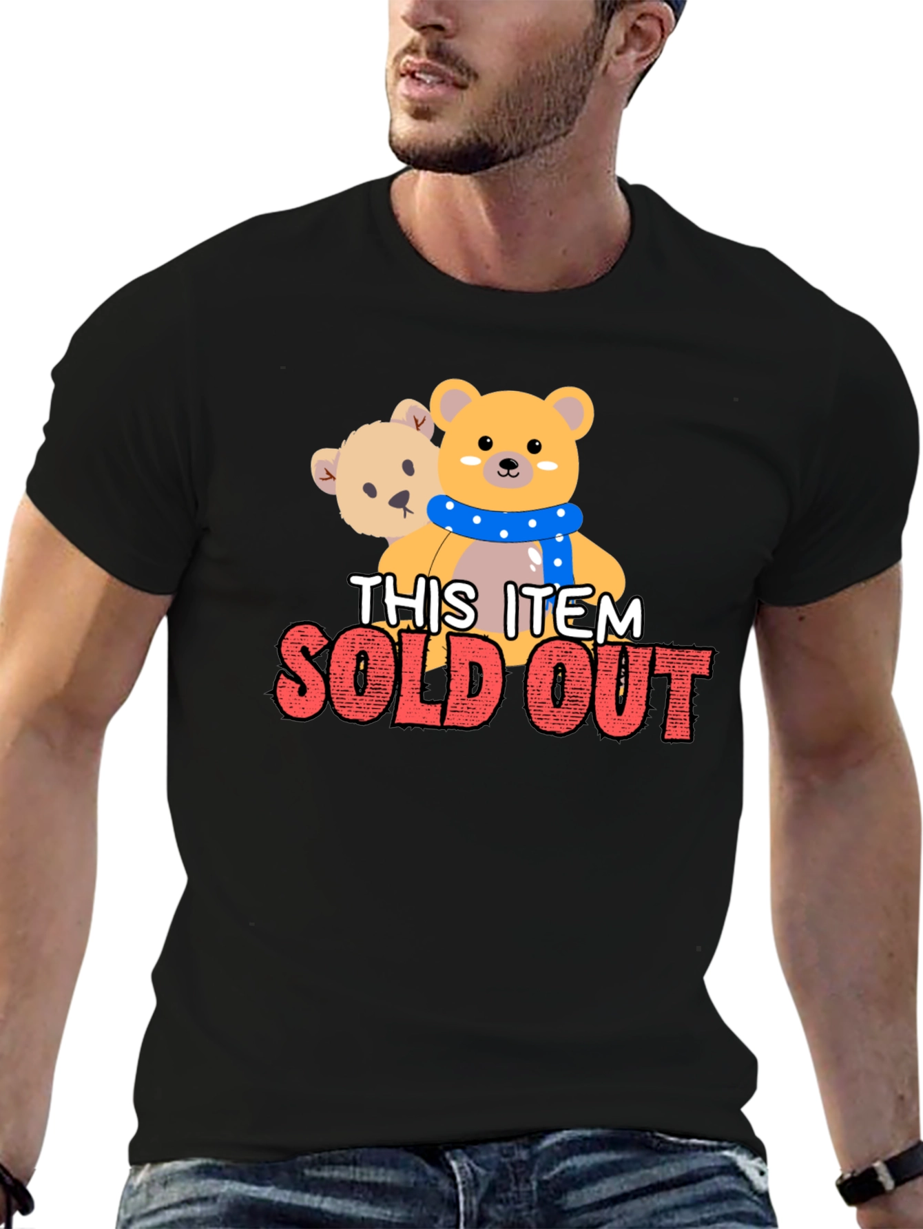 Cute Teddy Bear Graphic Tee Sold Out