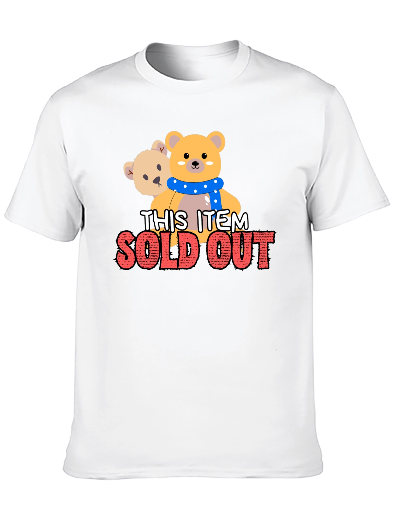 Cute Teddy Bear Graphic Tee Sold Out