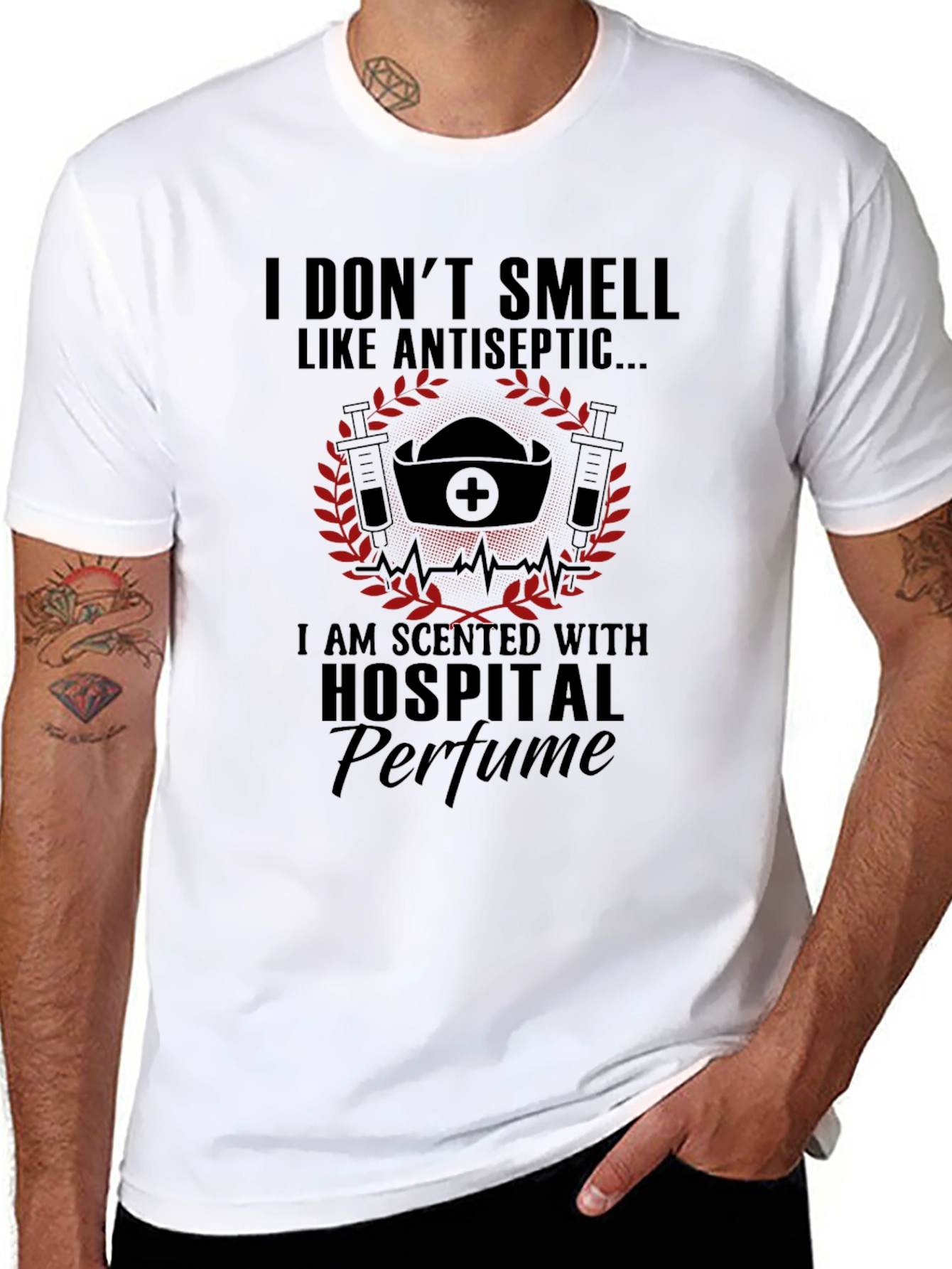 I Dont Smell Like Antiseptic Hospital Perfume T-Shirt