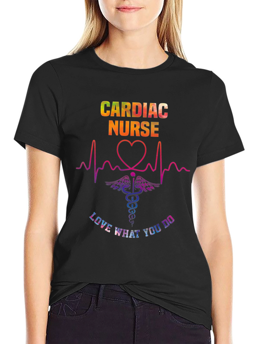 Cardiac Nurse Graphic Tee - Love What You Do!