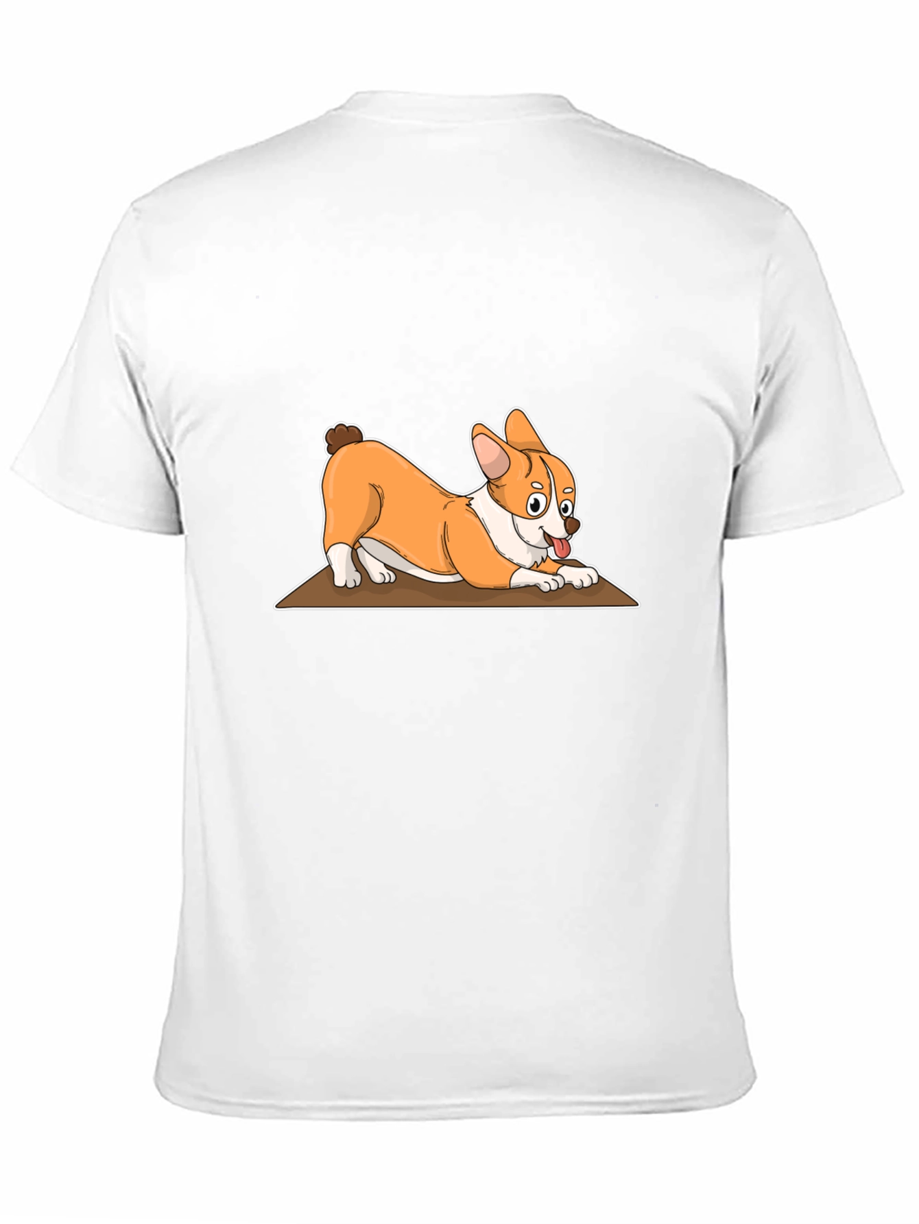 Corgi Cartoon T-Shirt - Black