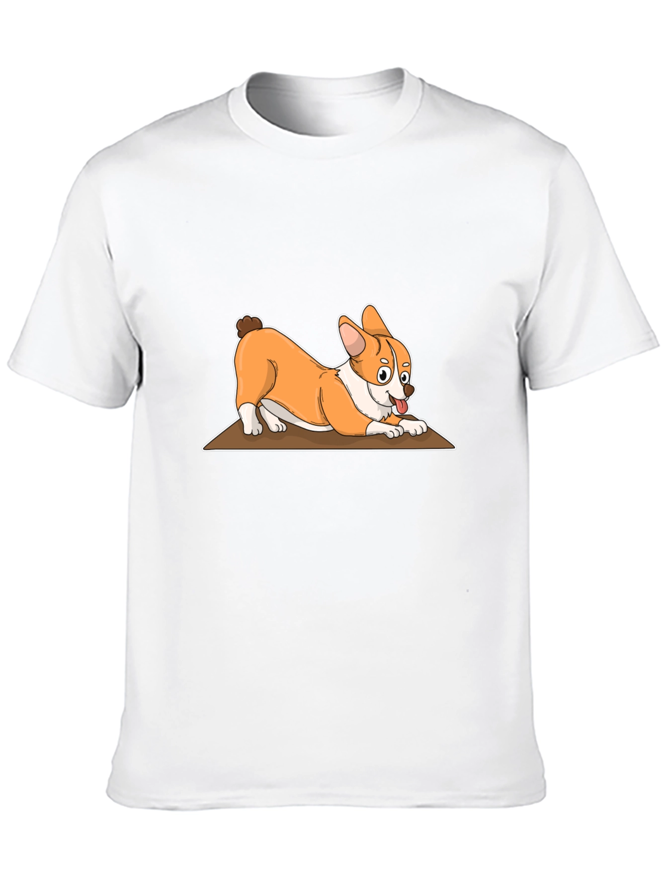 Corgi Cartoon T-Shirt - Black