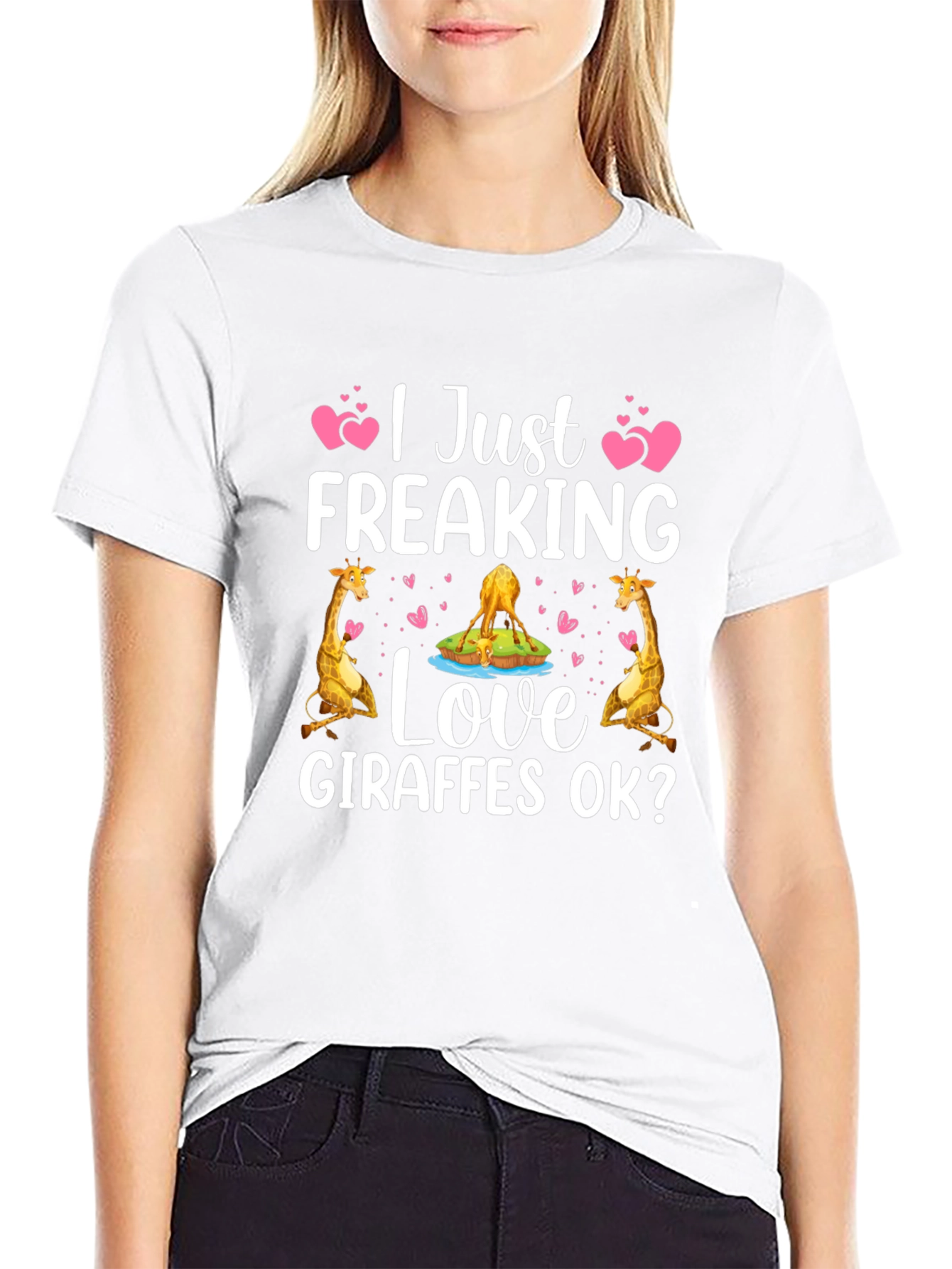 I Just Freaking Love Giraffes OK? T-Shirt