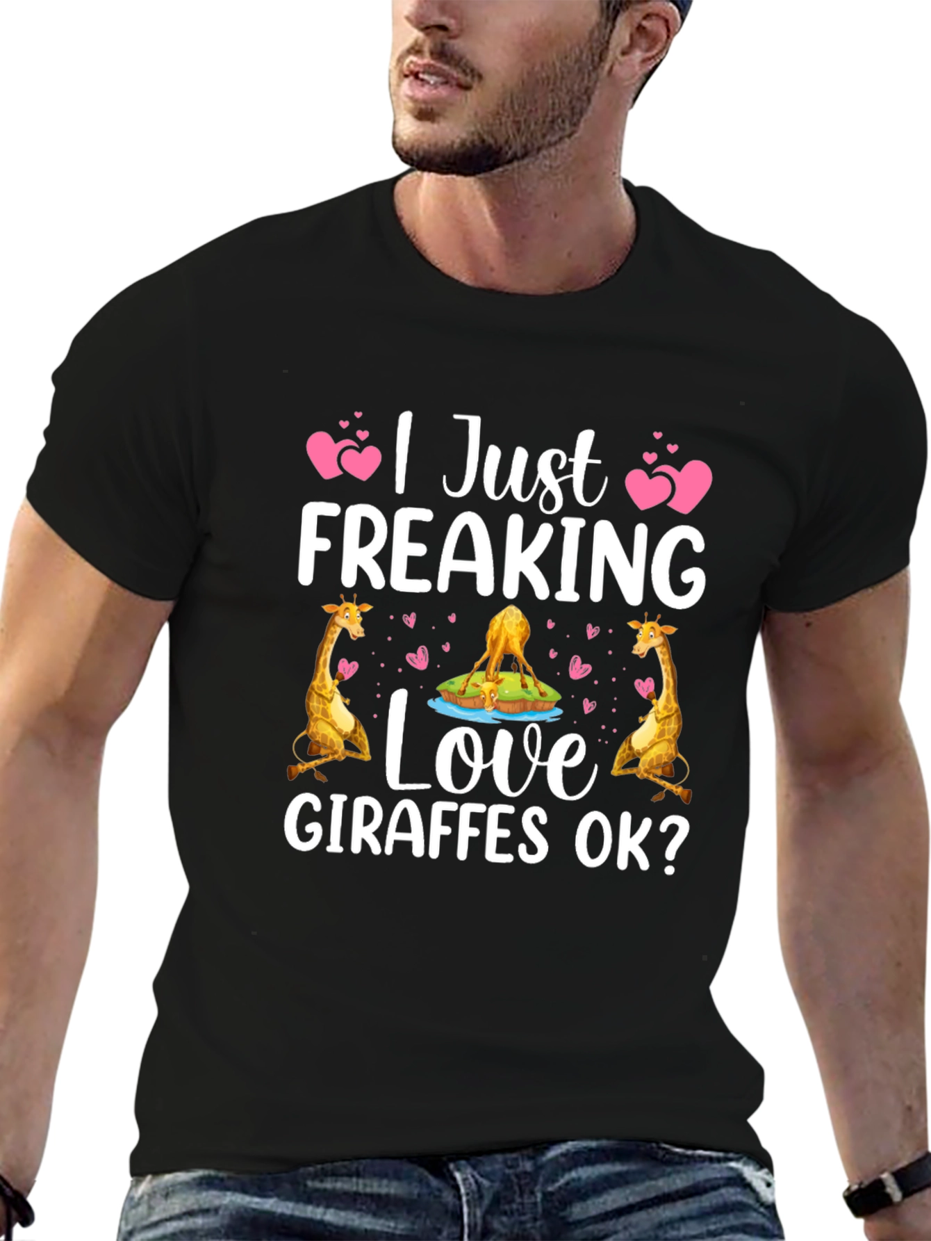 I Just Freaking Love Giraffes OK? T-Shirt