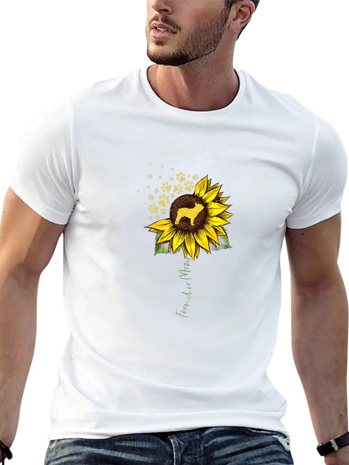 Dog Lover Sunflower Graphic Tee