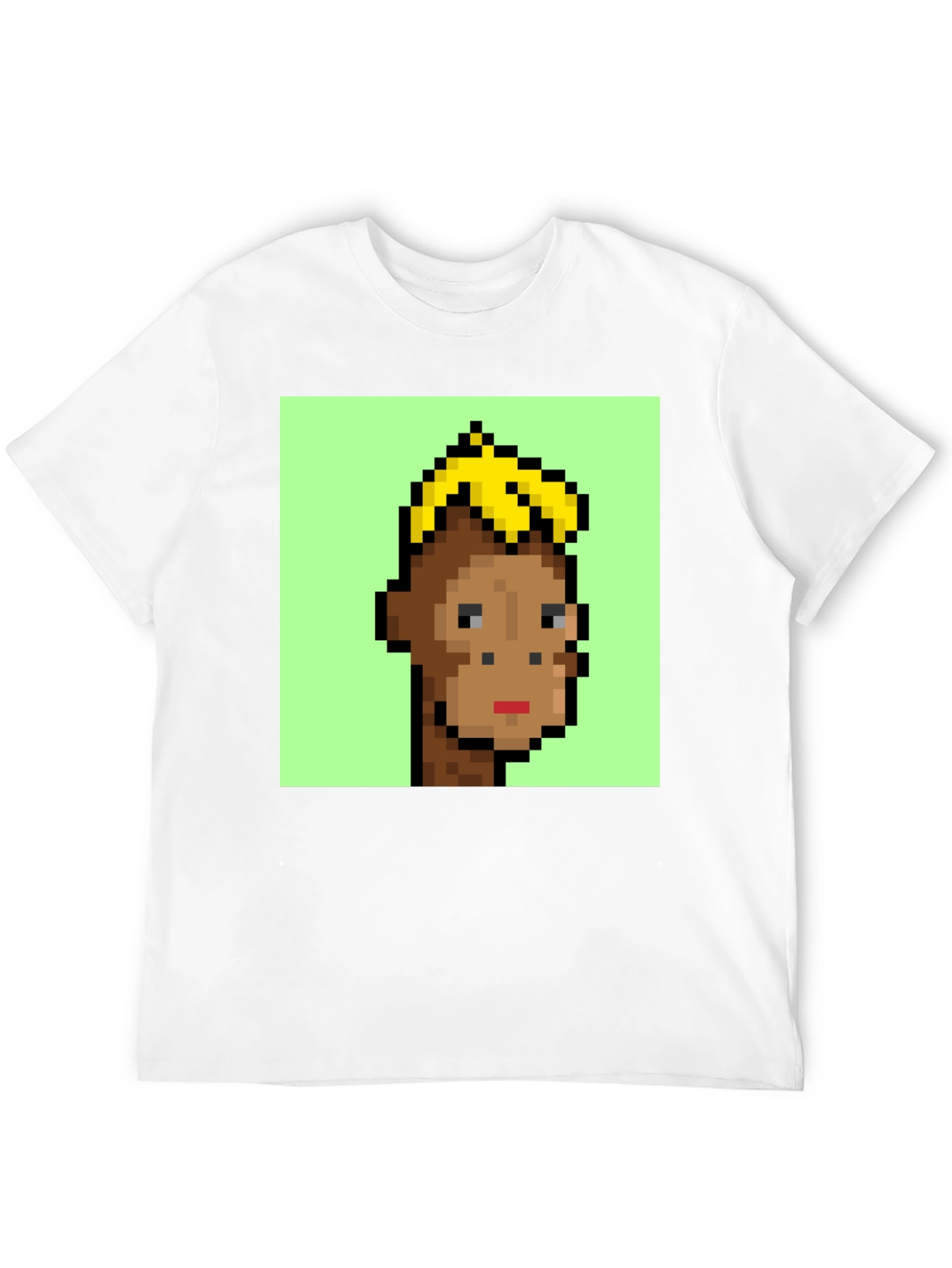 Pixelated Monkey Graphic Tee - Crypto Art Fashion