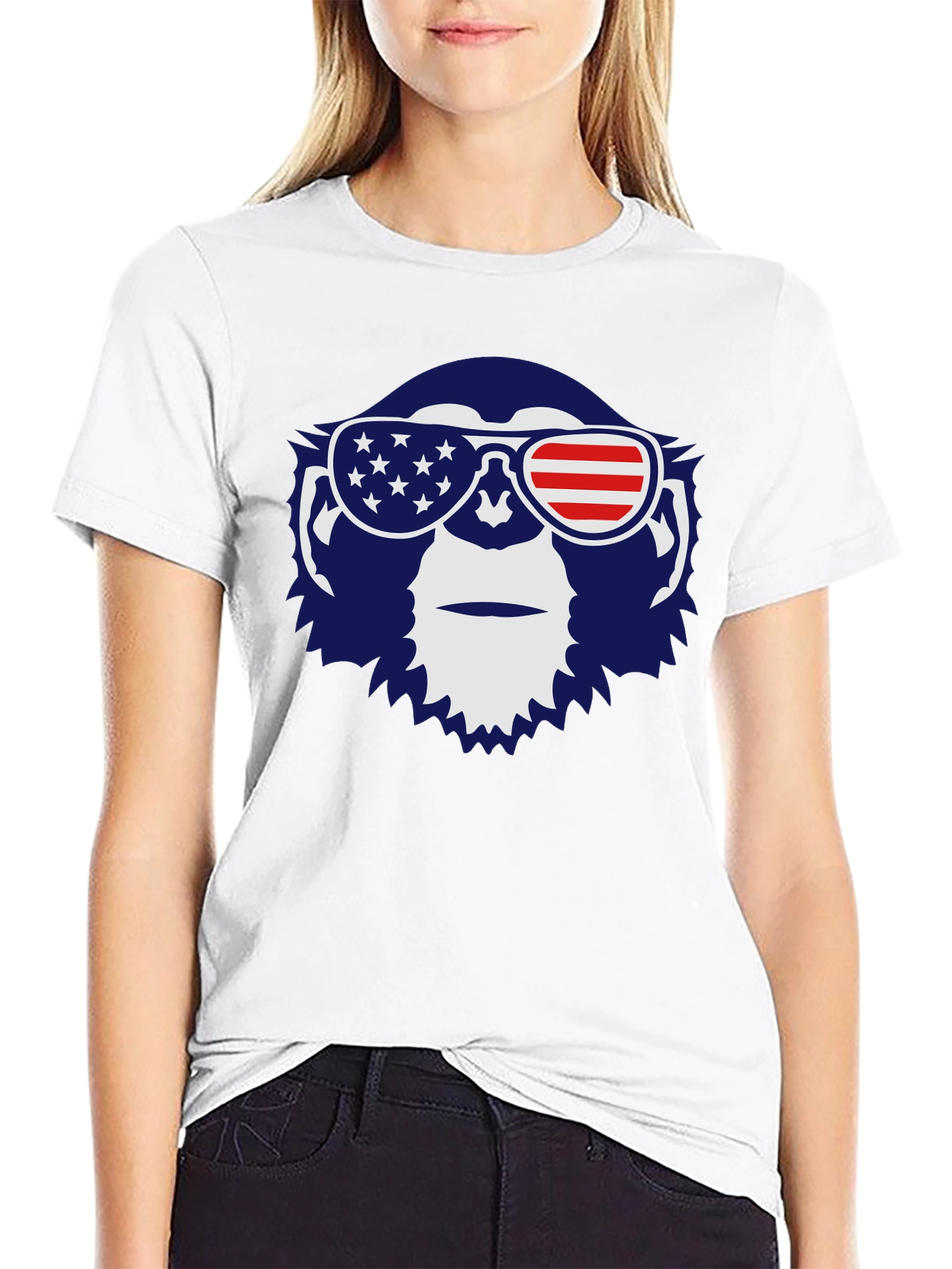 Patriotic Monkey Graphic Tee
