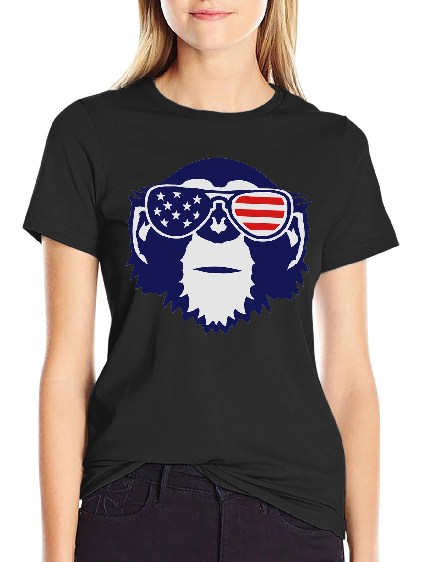 Patriotic Monkey Graphic Tee