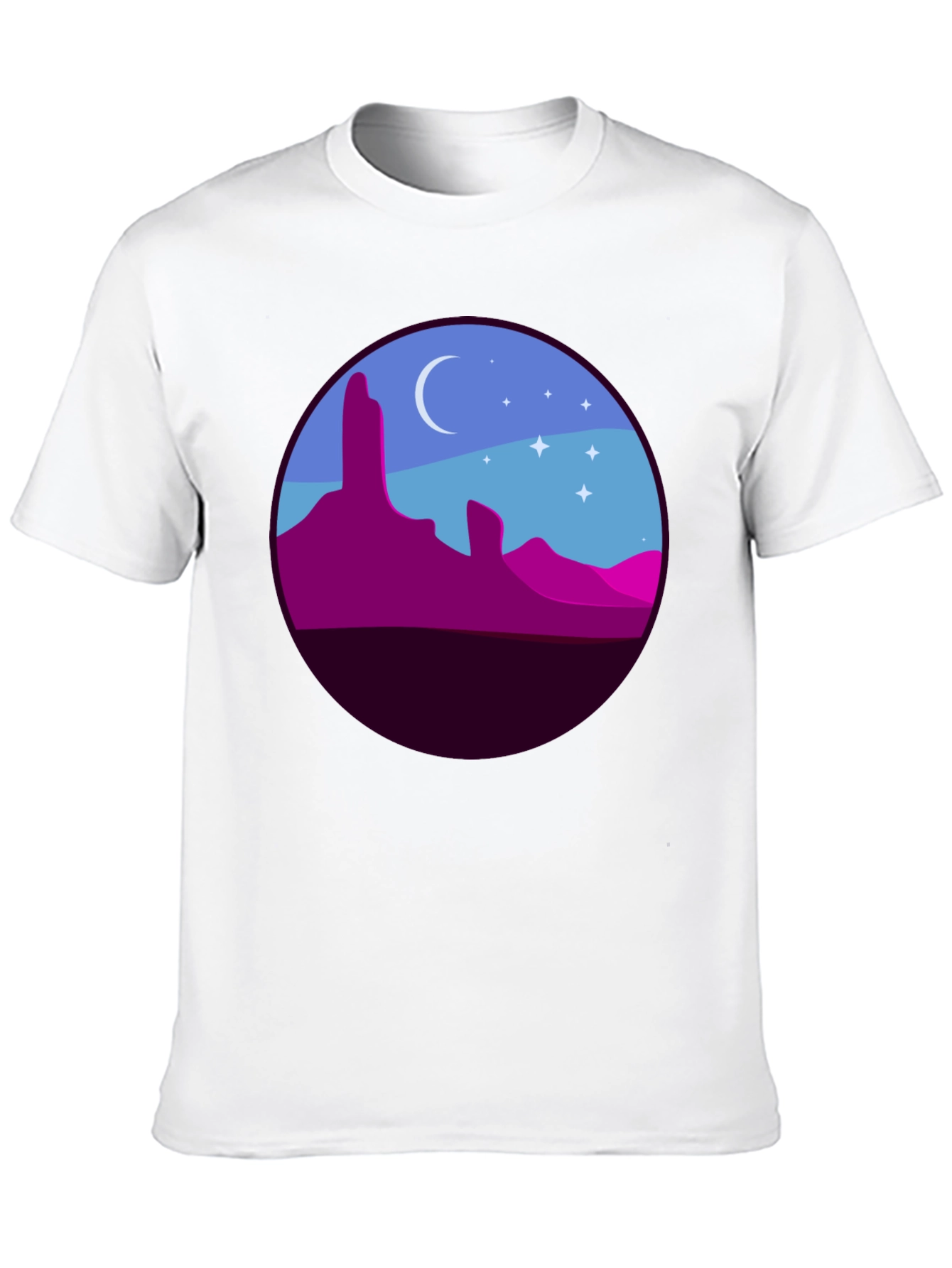 Desert Nightscape Graphic Tee