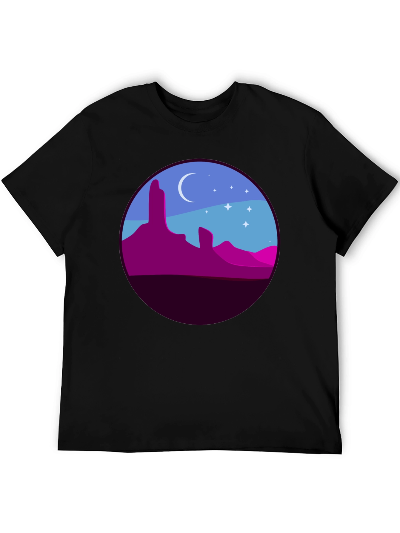 Desert Nightscape Graphic Tee