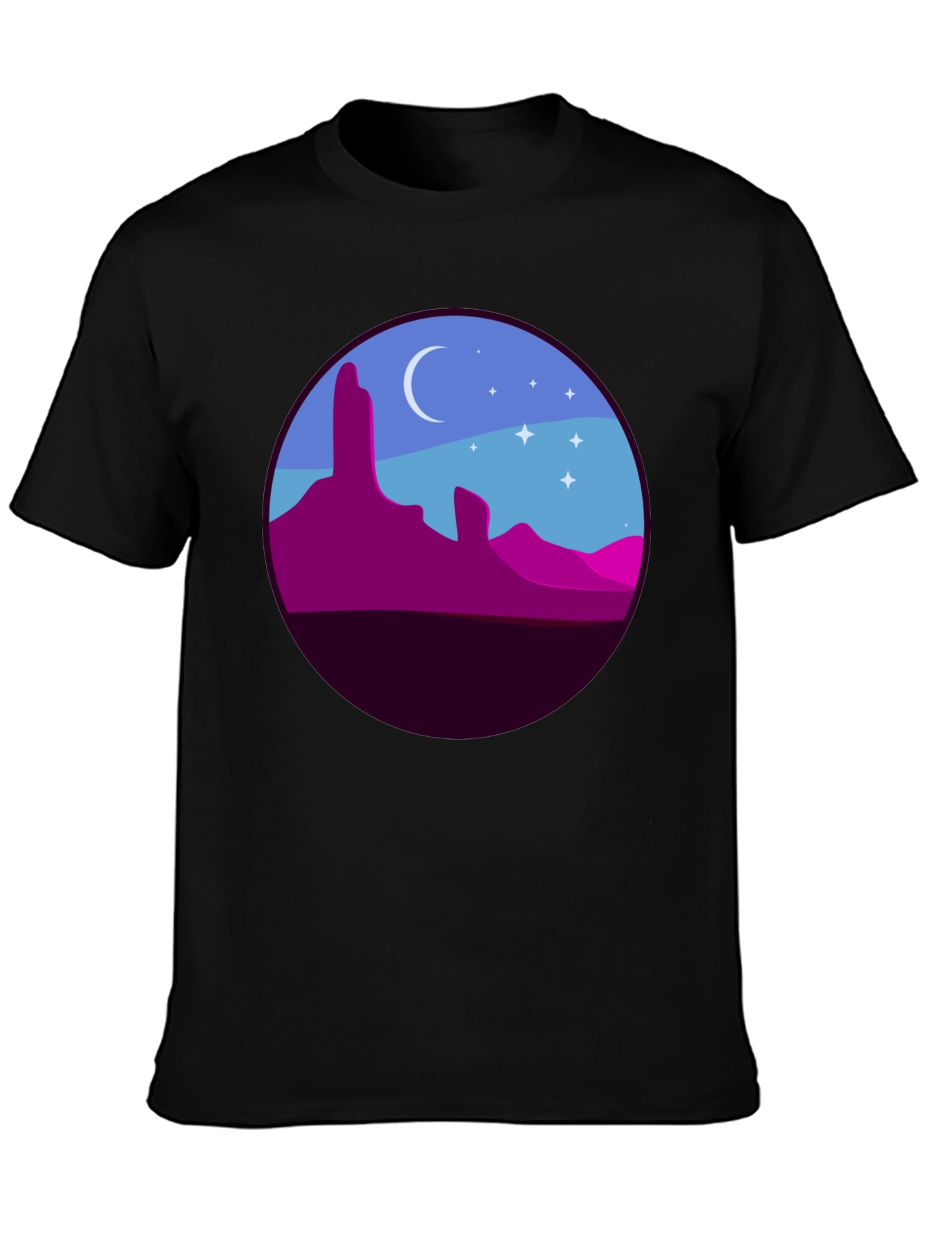 Desert Nightscape Graphic Tee