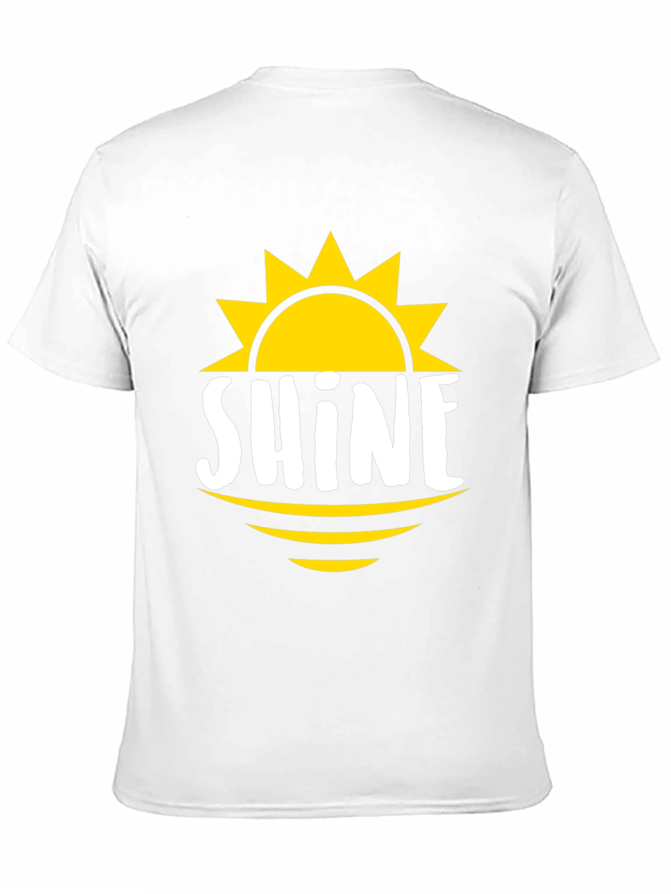 Shine Graphic Tee - Mens Black Cotton T-Shirt