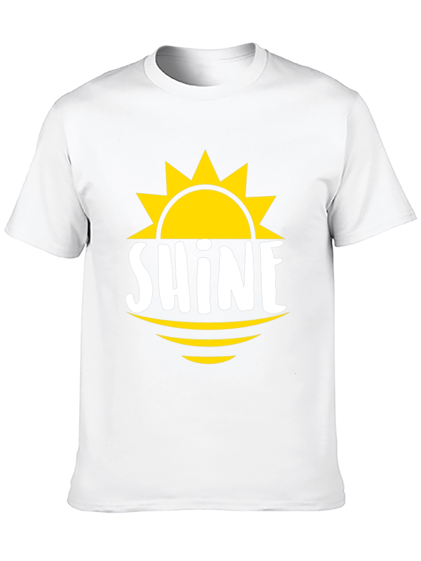 Shine Graphic Tee - Mens Black Cotton T-Shirt