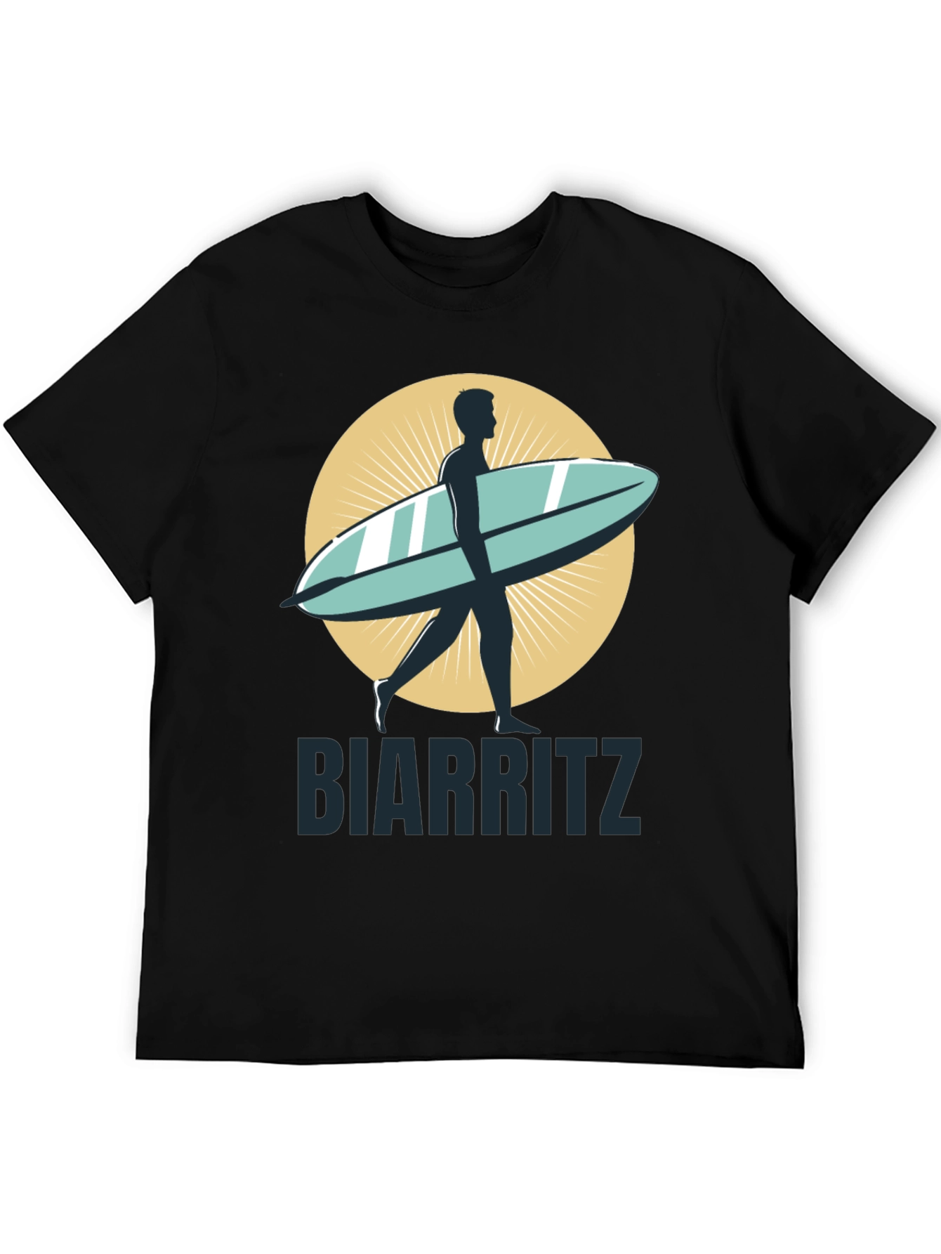 Biarritz Surfboard Graphic Tee - Stylish Casual Wear
