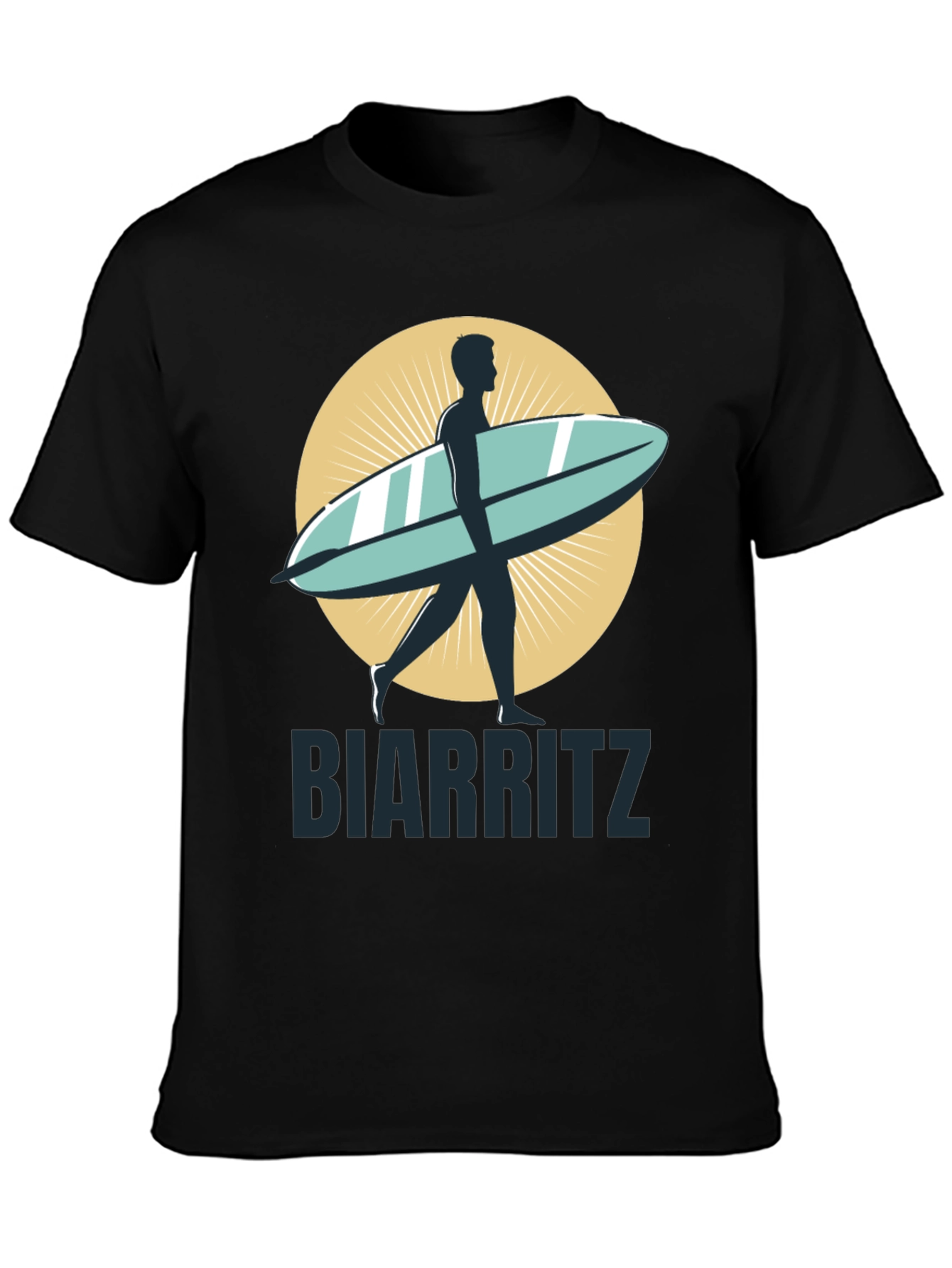 Biarritz Surfboard Graphic Tee - Stylish Casual Wear