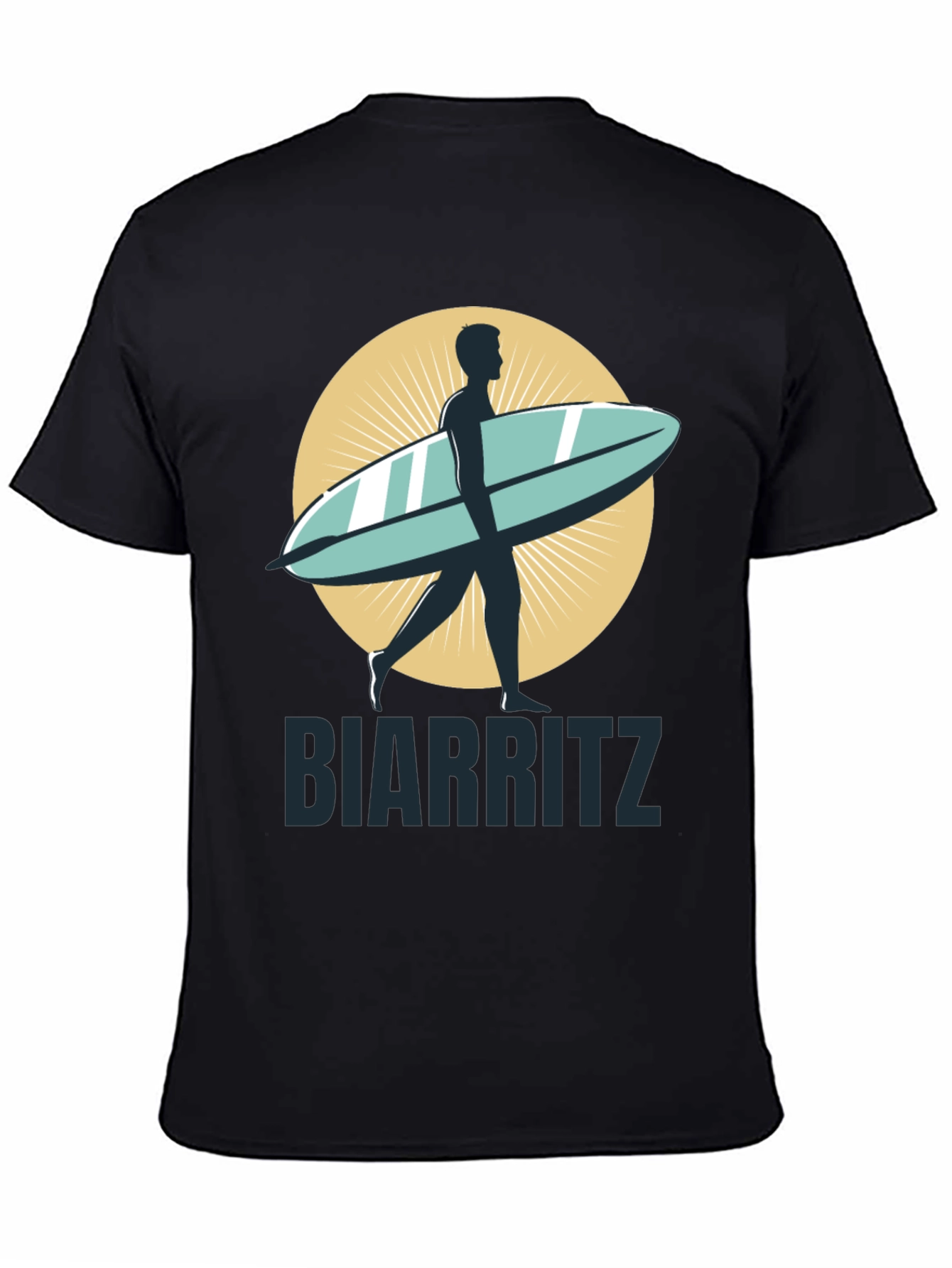 Biarritz Surfboard Graphic Tee - Stylish Casual Wear