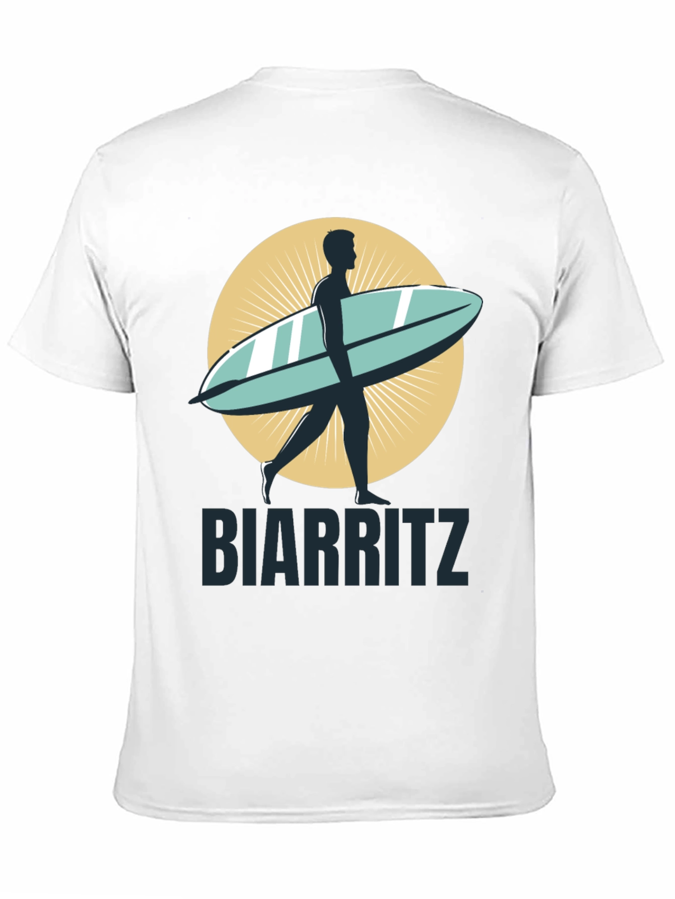 Biarritz Surfboard Graphic Tee - Stylish Casual Wear