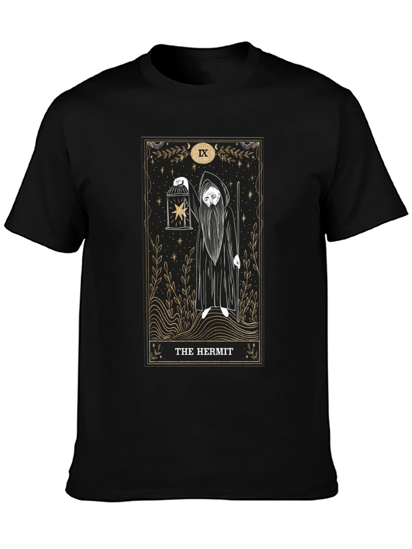 The Hermit Tarot Card Graphic T-Shirt
