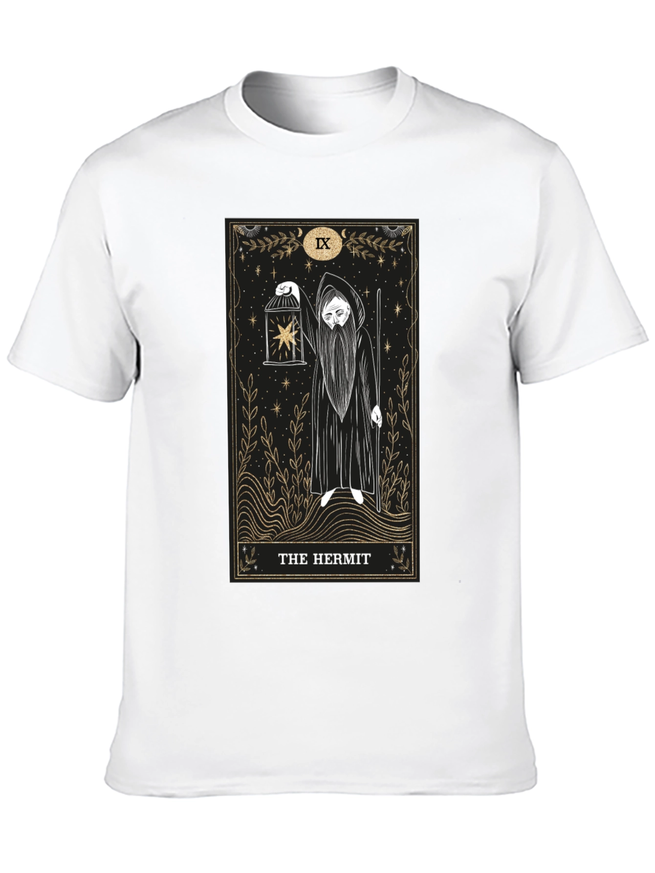 The Hermit Tarot Card Graphic T-Shirt