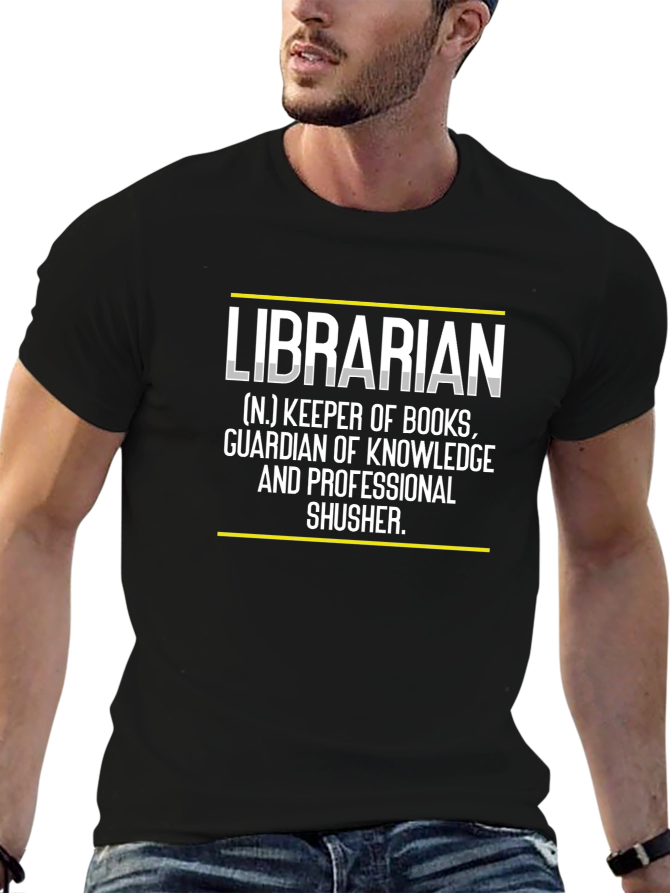 Librarian Definition Black T-Shirt