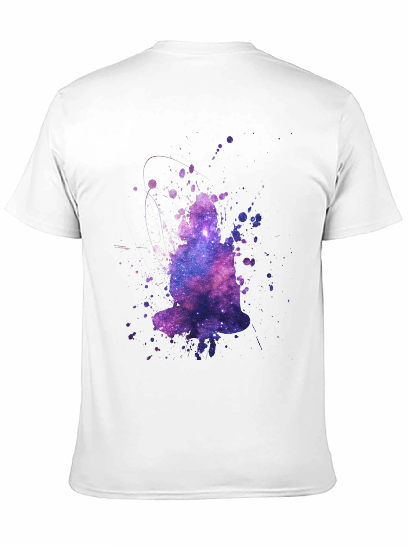 Galaxy Buddha Graphic T-Shirt - Trendy Crew Neck Tee