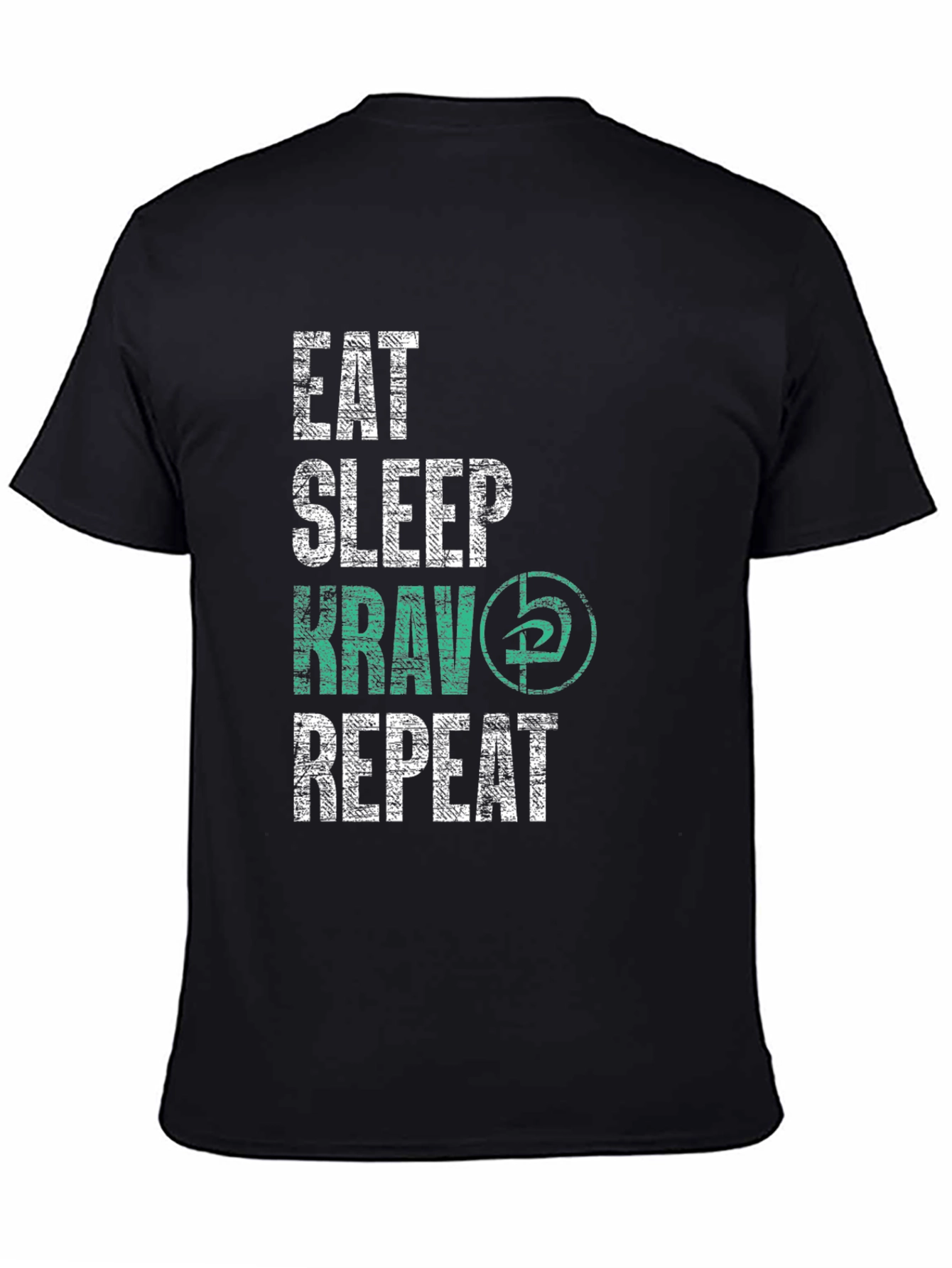 Eat Sleep Krav Repeat Black T-Shirt