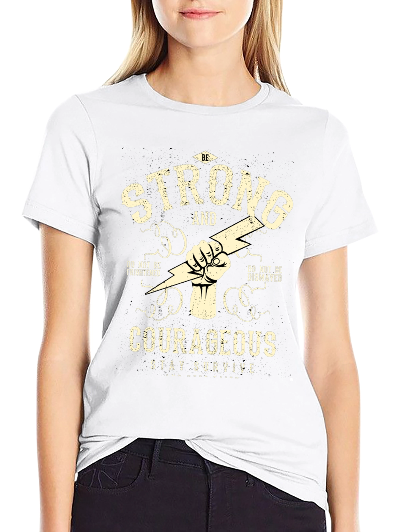 Strong and Courageous Graphic T-Shirt