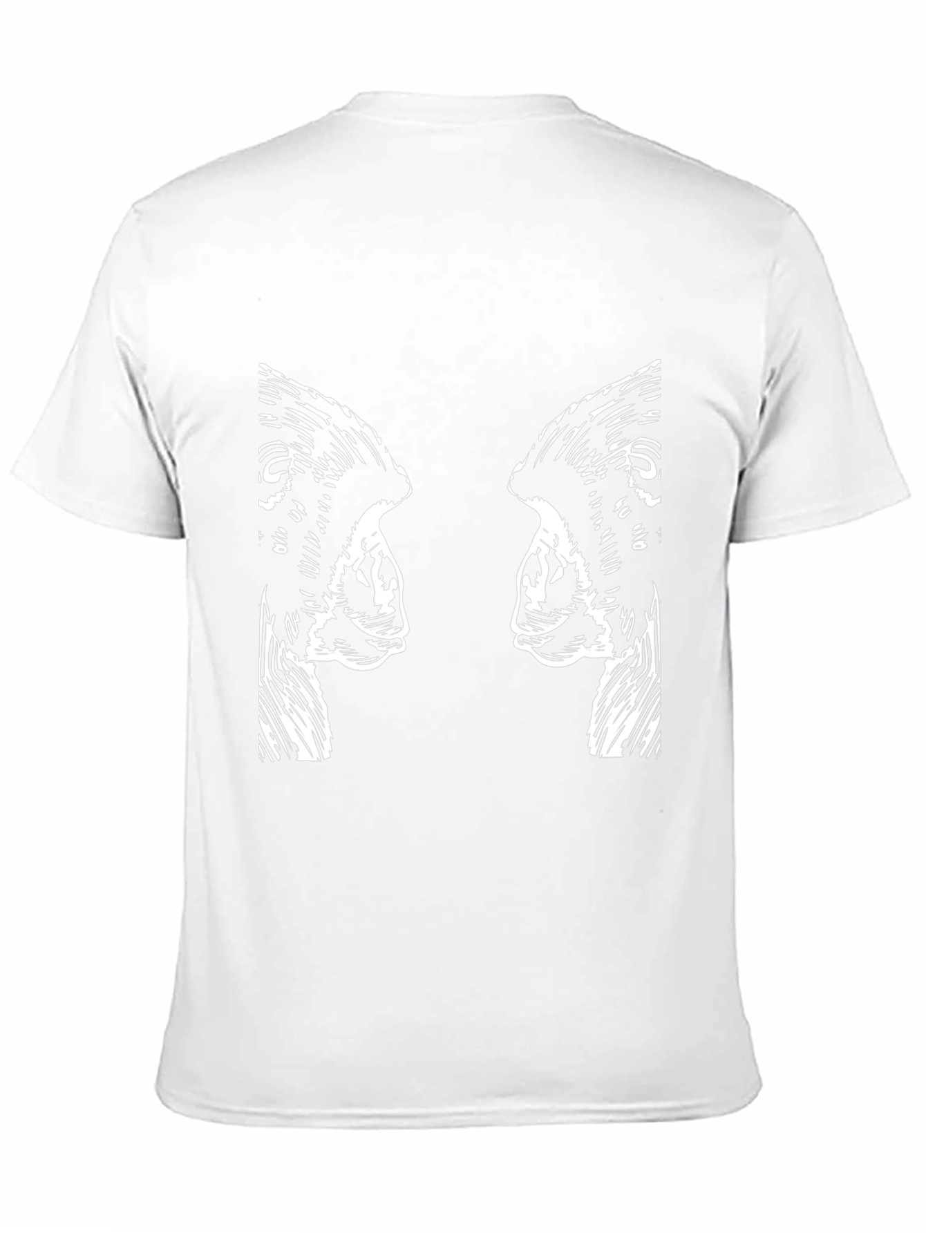 Abstract Gorilla Print Black Graphic Tee