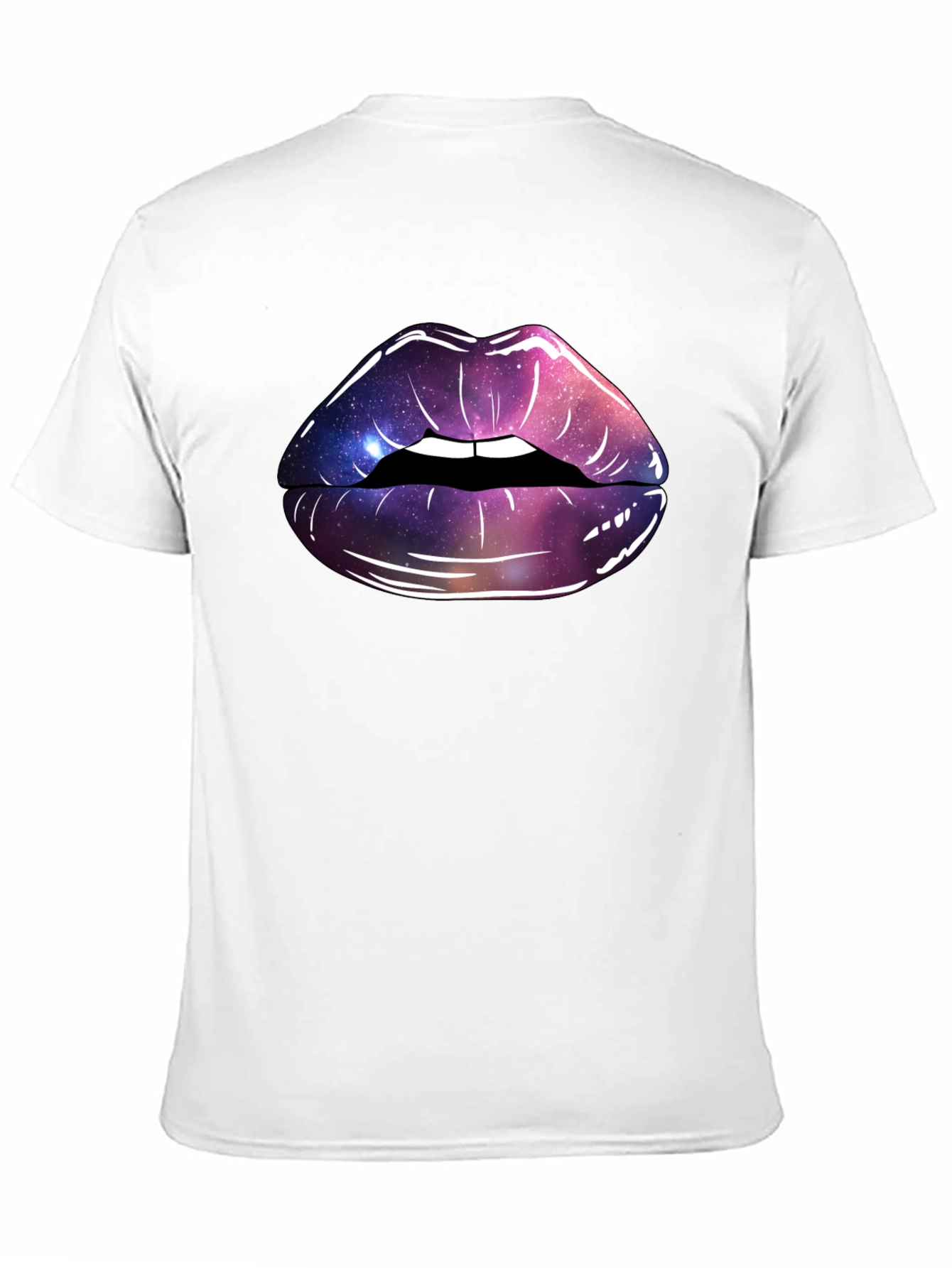 Galaxy Lips Graphic Tee - Black Unisex T-Shirt