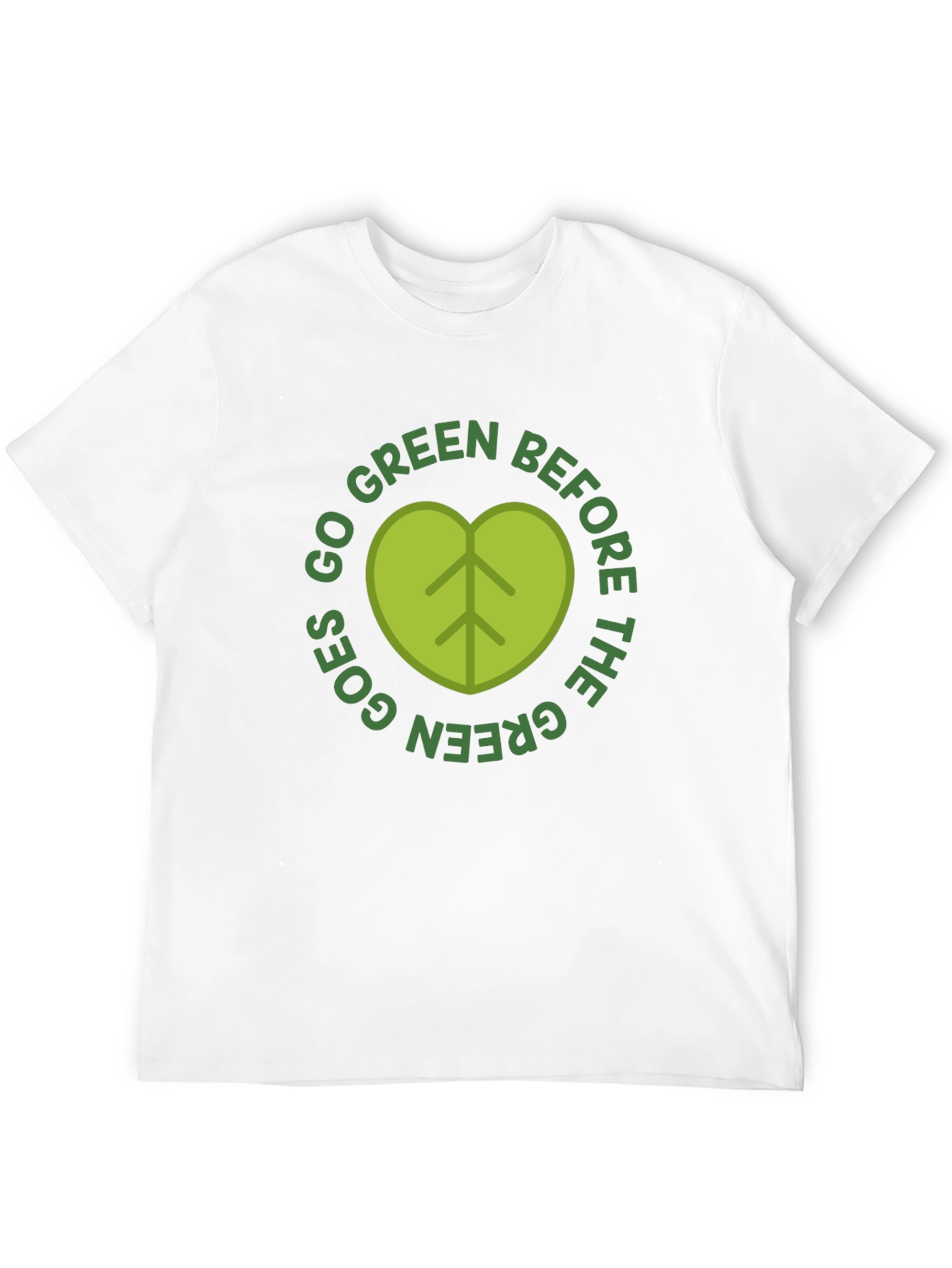 Go Green T-Shirt - Organic Eco Friendly Design