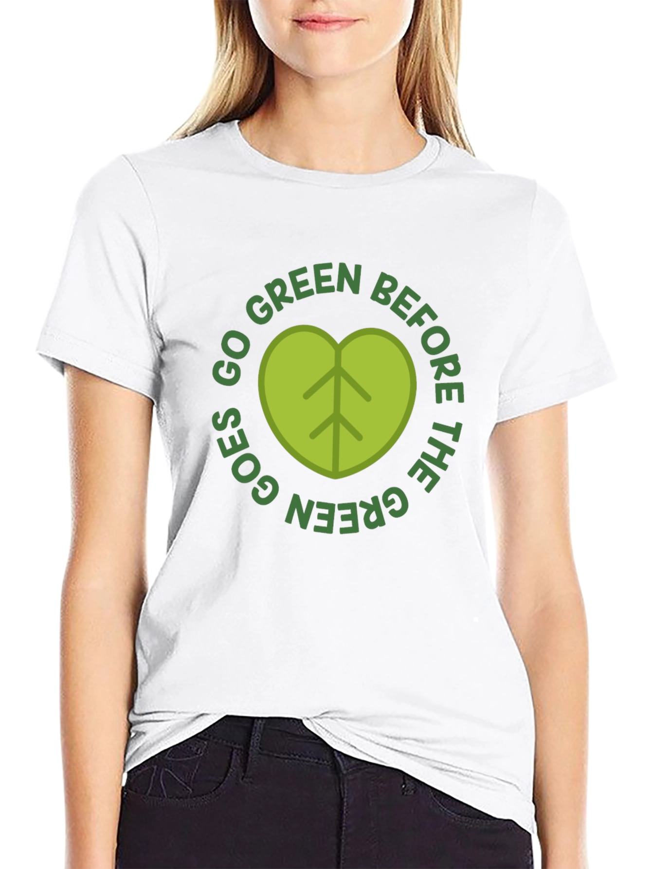 Go Green T-Shirt - Organic Eco Friendly Design